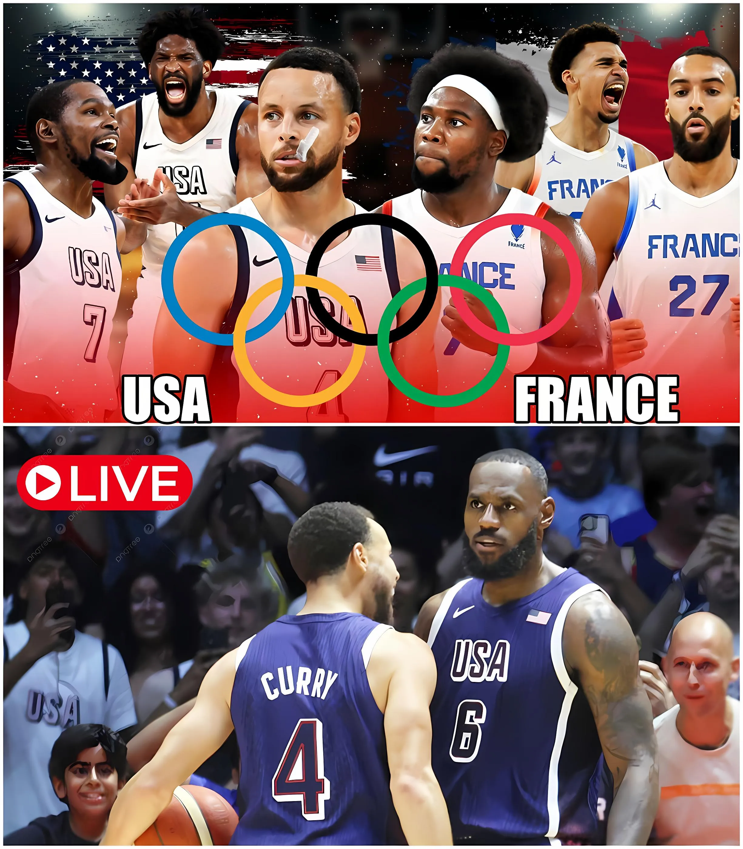 🔴LIVE USA vs FRANCE Olympic Paris 2024 Match Live NOW Full