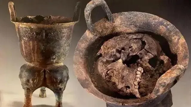 Chinese Archaeologists Stunned After Discovering Bronze Pots And Cauldrons Filled With Human Heads. - VC