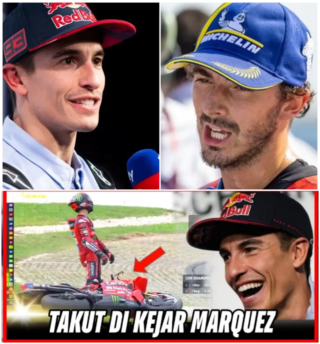 Cover Image for Marc Márquez sorprende con sus declaraciones sobre lo que hará con Pecco Bagnaia en el MotoGP de Barcelona