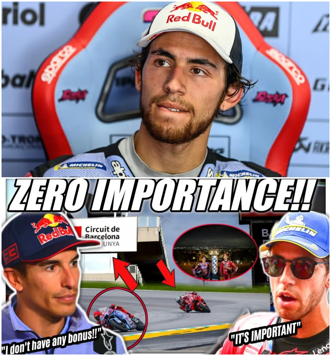 Cover Image for ÚLTIMAS NOTICIAS de Bastianini, furioso por las brutales declaraciones de Márquez en el GP de Barcelona