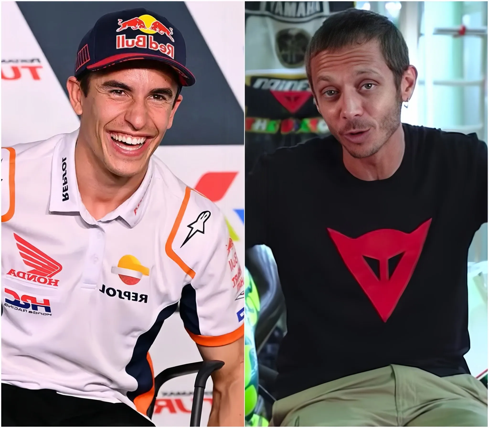 Cover Image for Después de los numerosos escándalos recientes, Marc Márquez REVELÓ que le envió un mensaje de ‘amor’ a Valentino Rossi, lo que provocó una reacción inesperada de Rossi