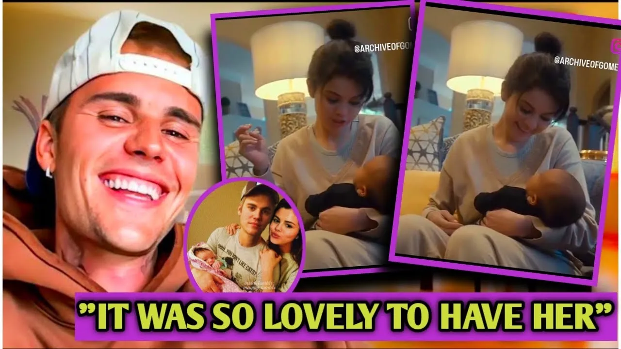 Selena Gomez visita al bebé recién nacido de Justin y Hailey Bieber JACK BLUES Una señal de reconciliación - YouTube