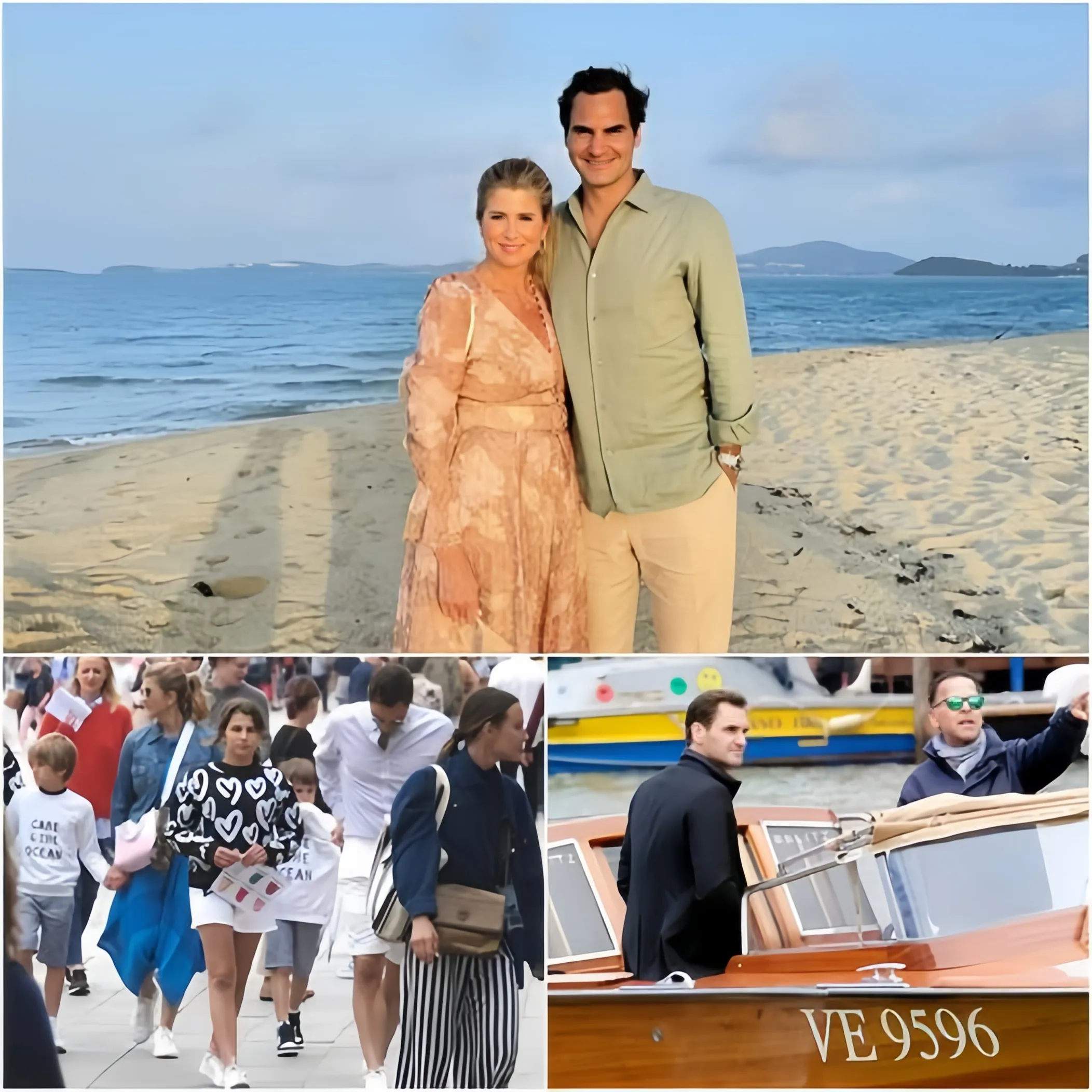 Cover Image for Roger Federer Vacations With His Wife Mirka And Twins In A Billion-Dollar Beachfront Suite