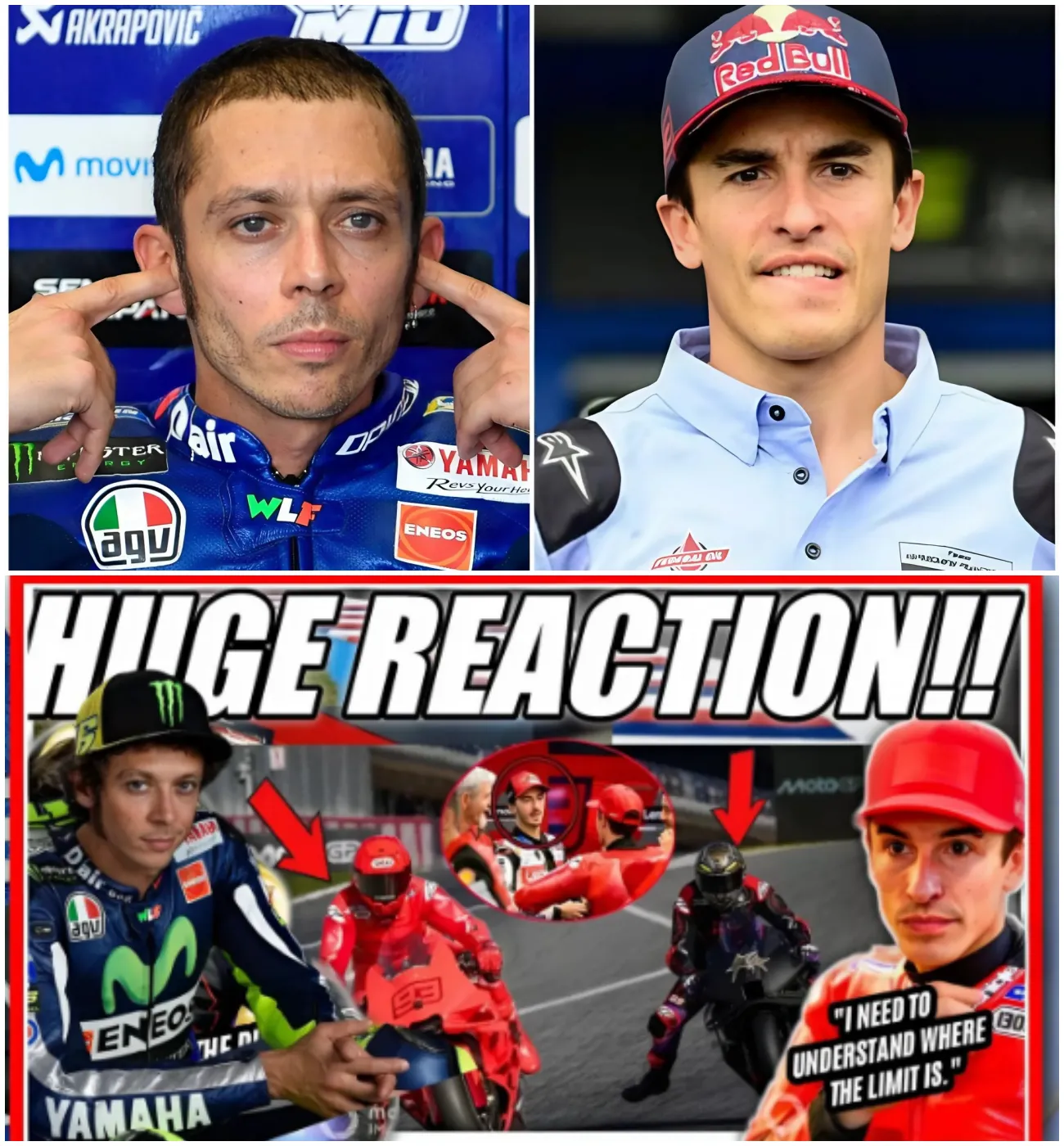 Cover Image for Valentino Rossi le hizo unas declaraciones impactantes a Marc Márquez sobre el despilfarro de Ducati: “Debería correr en GP23”