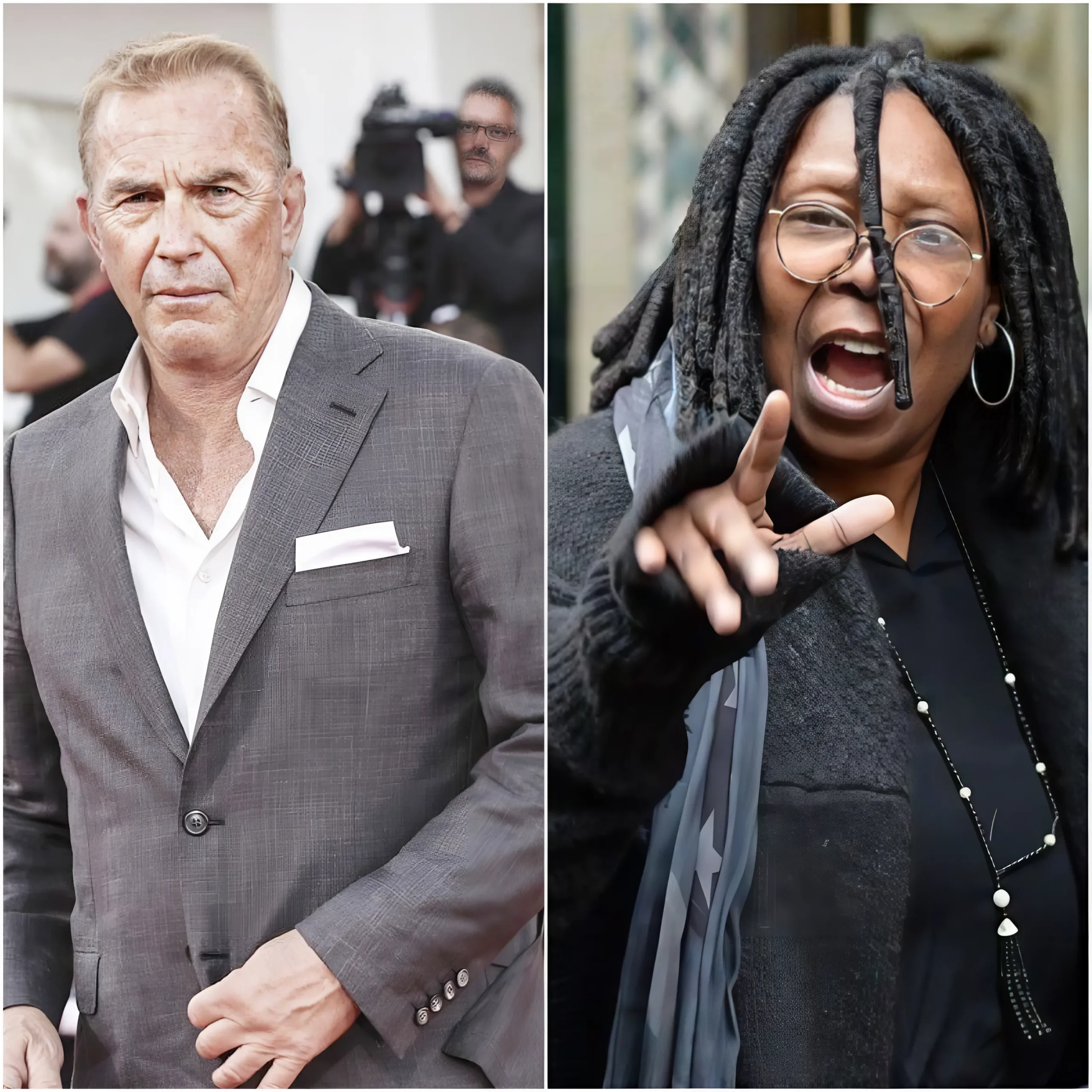 Cover Image for Kevin Costner Se Niega A Compartir El Escenario Con Whoopi Goldberg En Los Oscars, Desatando Una Gran Controversia.