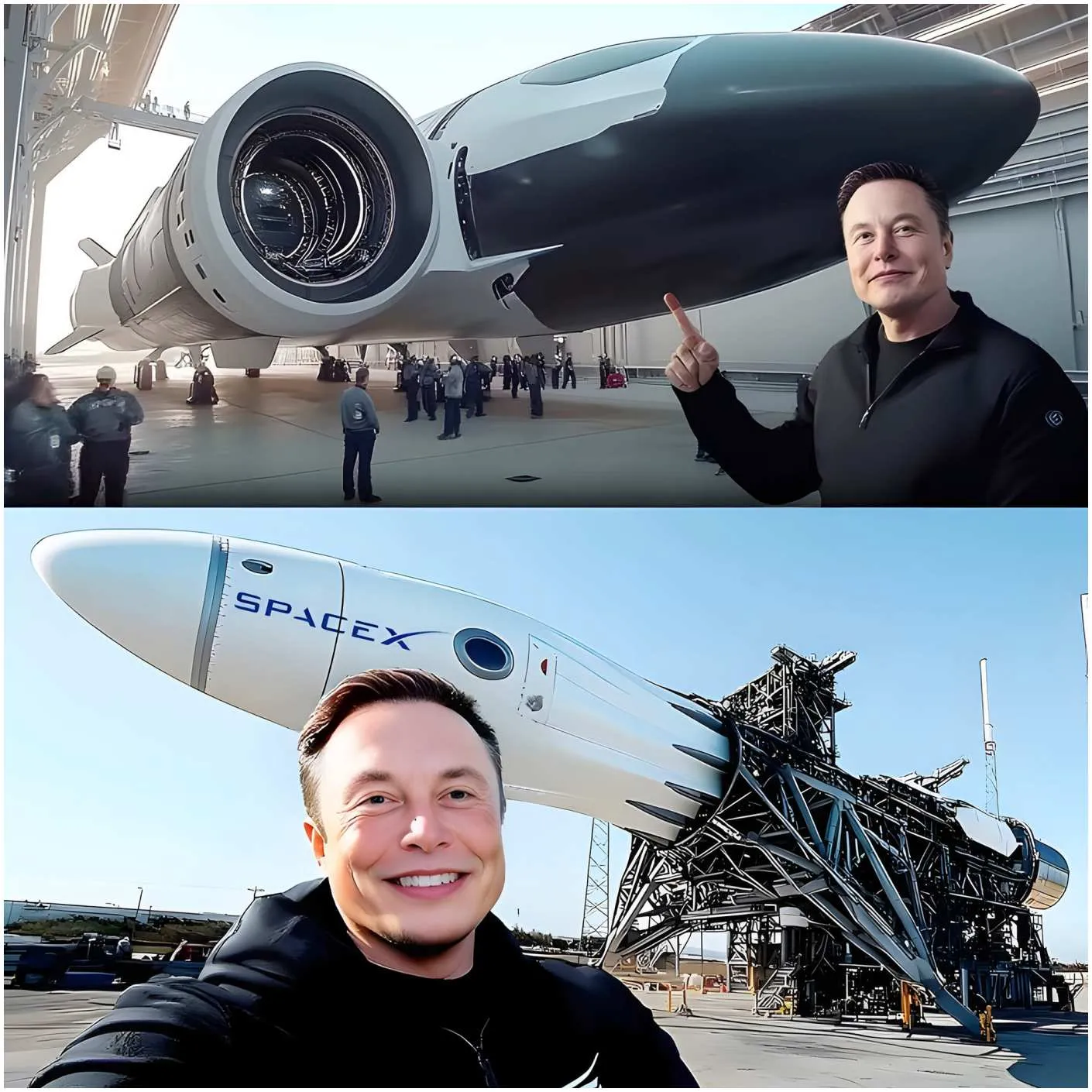 Cover Image for Elon Musk sacude al mundo con su último anuncio: ¡el revolucionario avión espacial supersónico está listo para cambiar la historia de la humanidad!