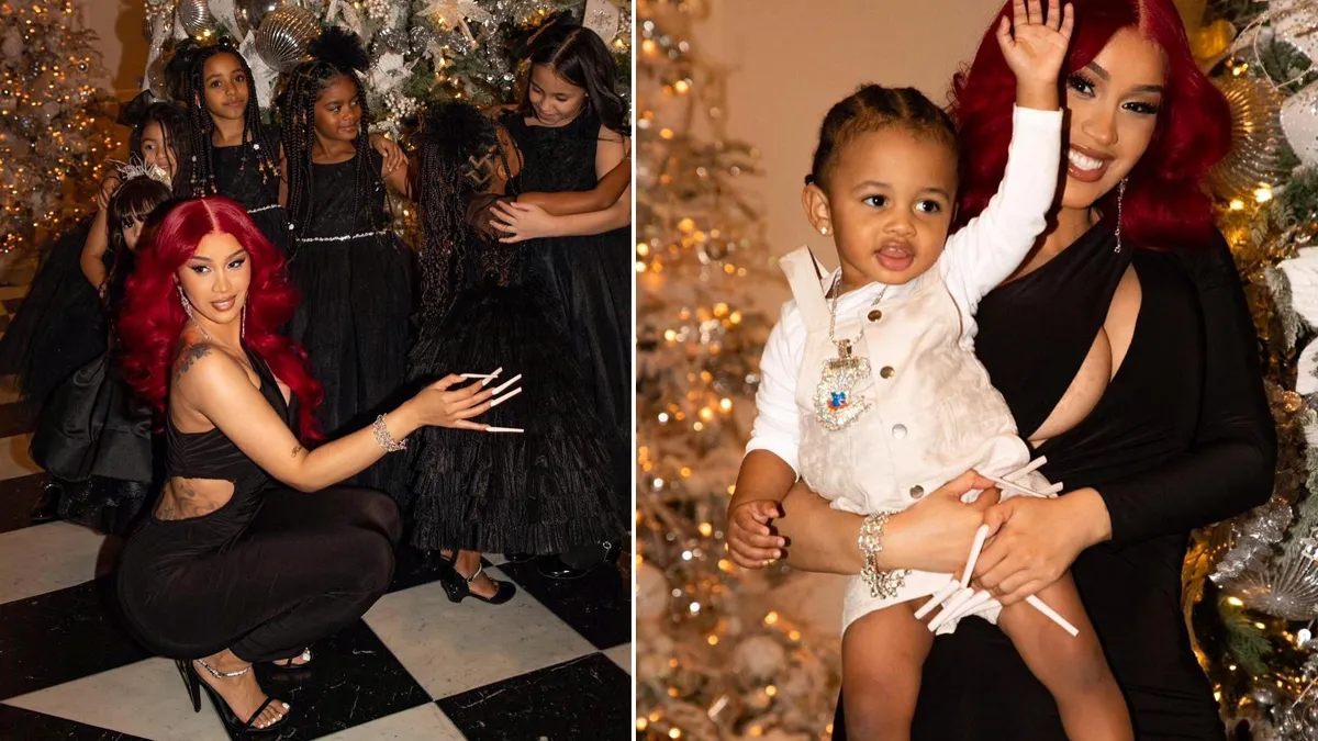 Cardi B and Her Kids Celebrate Christmas All Dressed in Black (View Pics) |  🎥 LatestLY