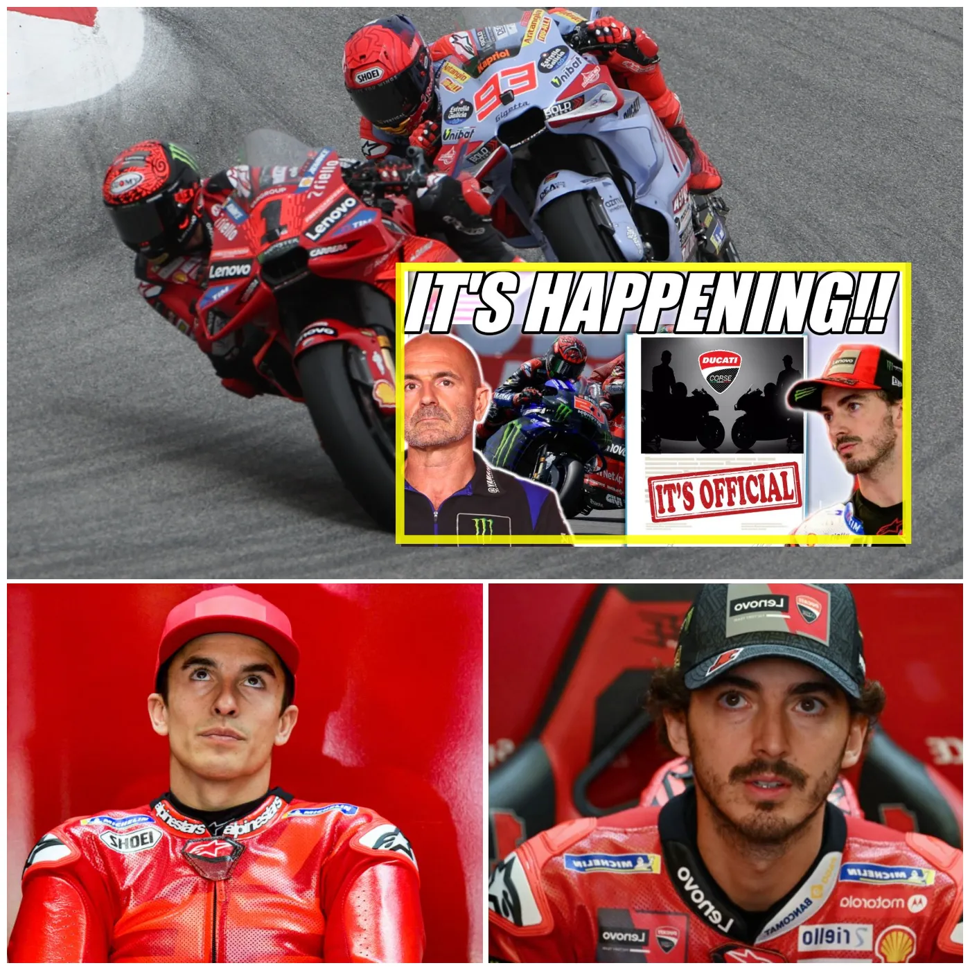 Cover Image for ÚLTIMA HORA: Ducati presentará a Márquez y Bagnaia en GP25, el jefe de Yamaha y Bagnaia lanzan una gran bomba