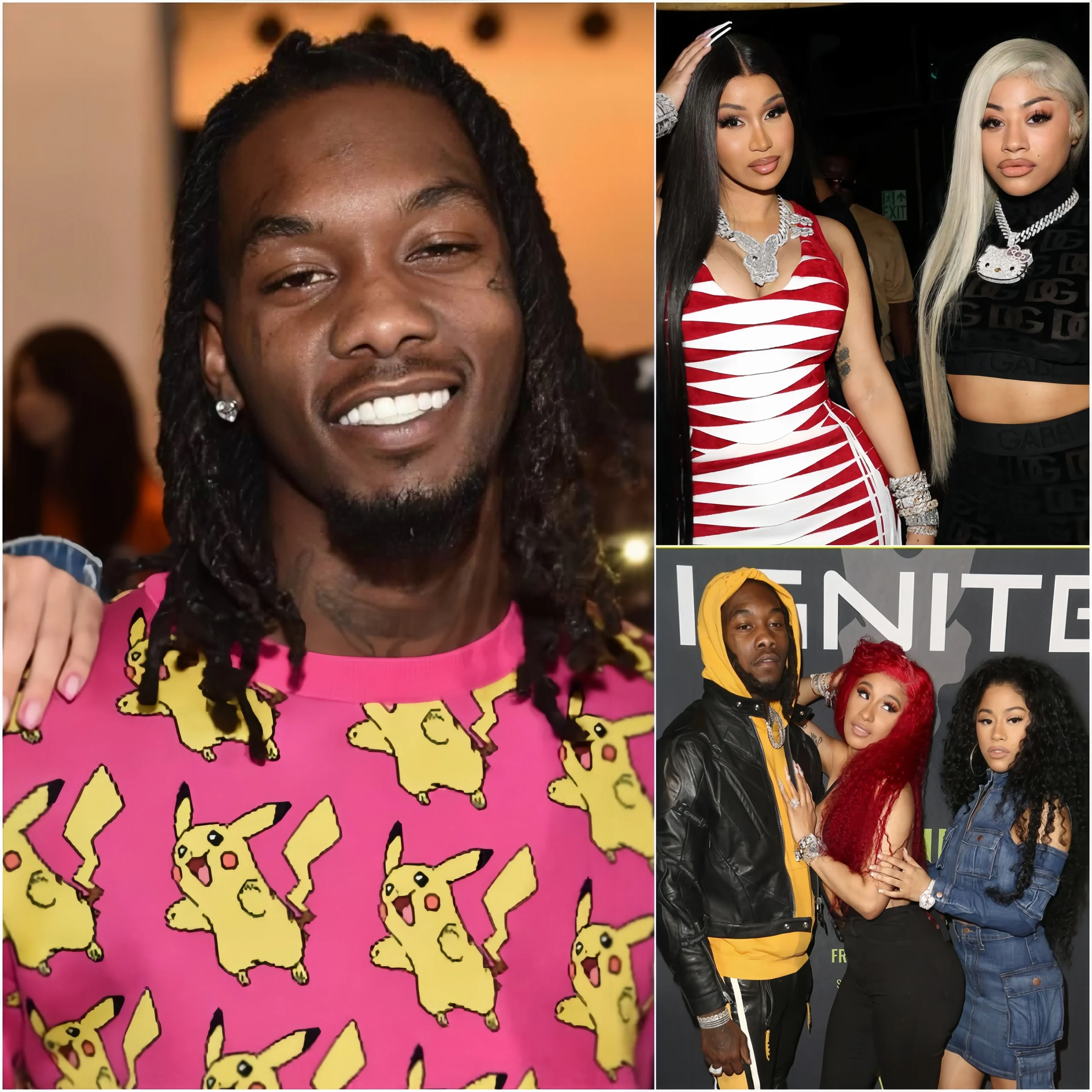 Cover Image for 🔴BREAKING NEWS: Offset Claims He Slept with Cardi B and Her Sister in Response to Her Alleged Affair with Late Brother Takeoff