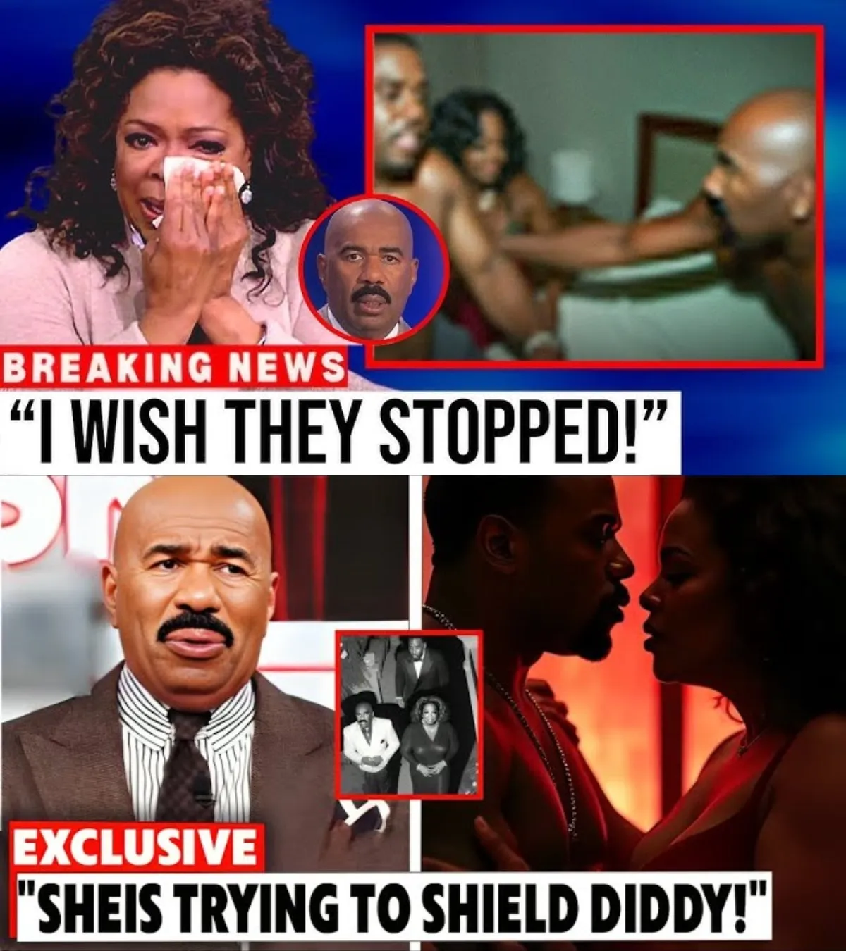 Cover Image for IMAGES SPECTACULAIRES : Une fête endiablée avec Diddy, Oprah et Steve Harvey fait sensation sur les réseaux sociaux, les fans deviennent fous !