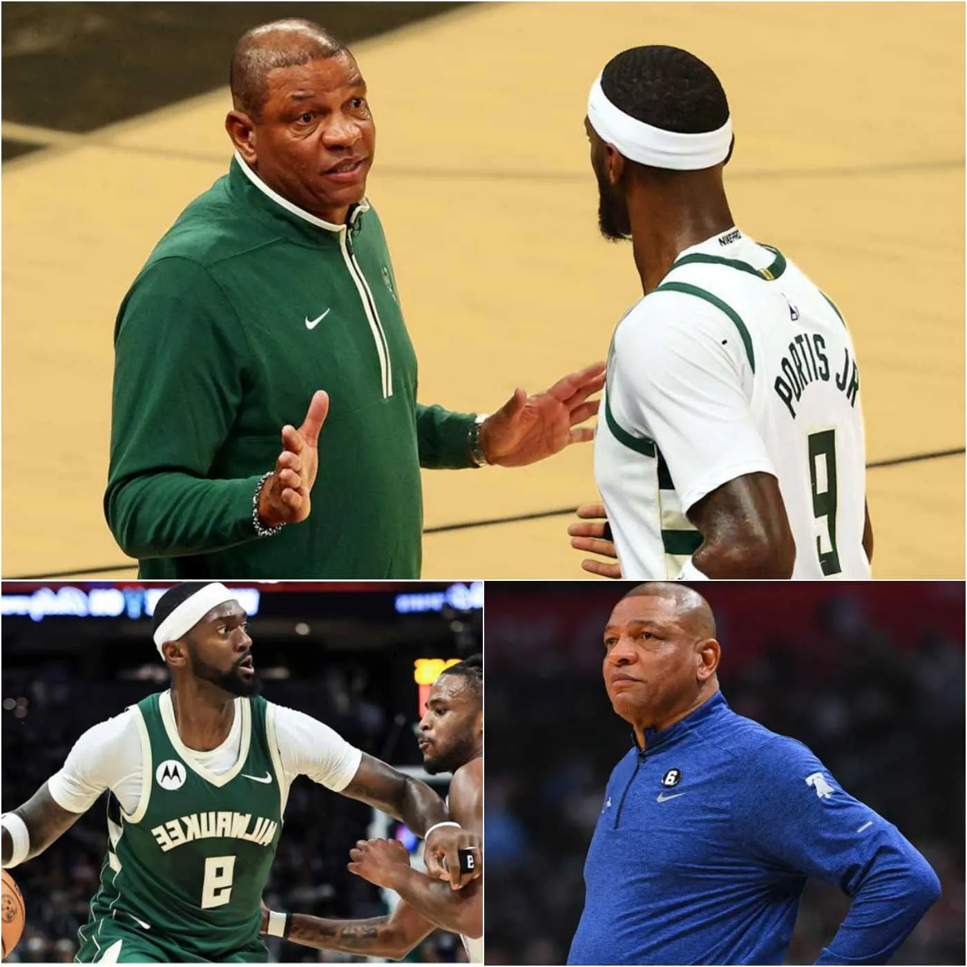 Cover Image for “NBA Drama Unfolds” Doc Rivers Et Bobby Portis Partagent Des Critiques Subtiles À L’encontre De Damian Lillard Après La Victoire Des Bucks