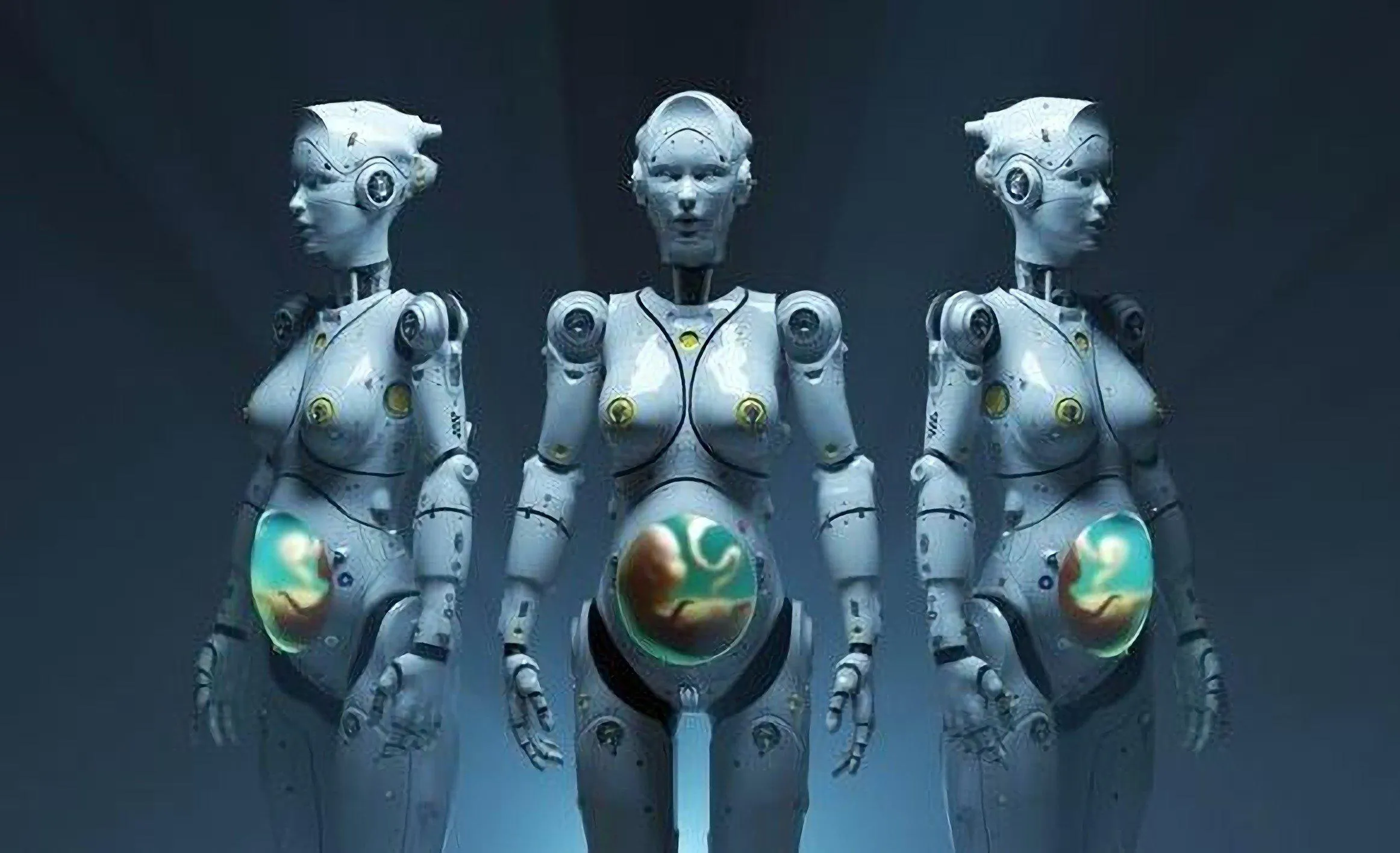 "A future without human pregnancy" Elon Musk creates pregnant robots that will revolutionize motherhood!