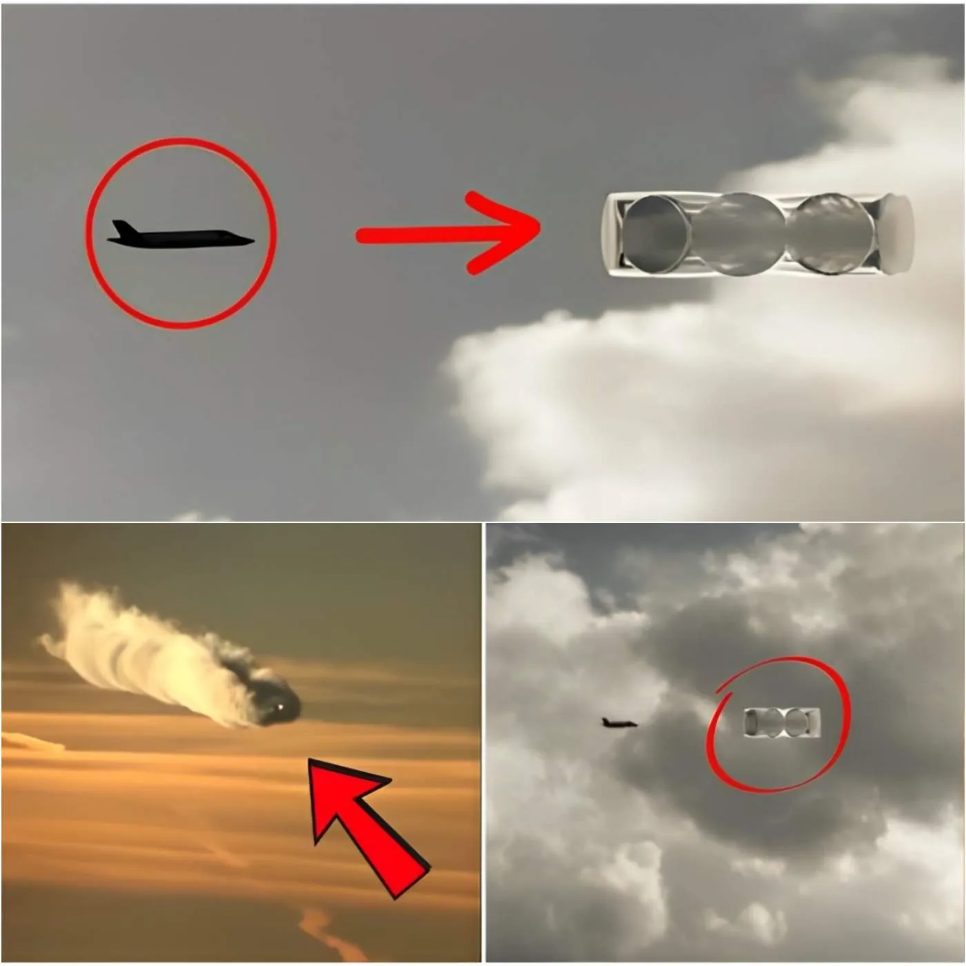 Cover Image for (Vídeo) Un encuentro impactante con un objeto misterioso… ¡Un objeto misterioso desafía al último avión y sacude el cielo!