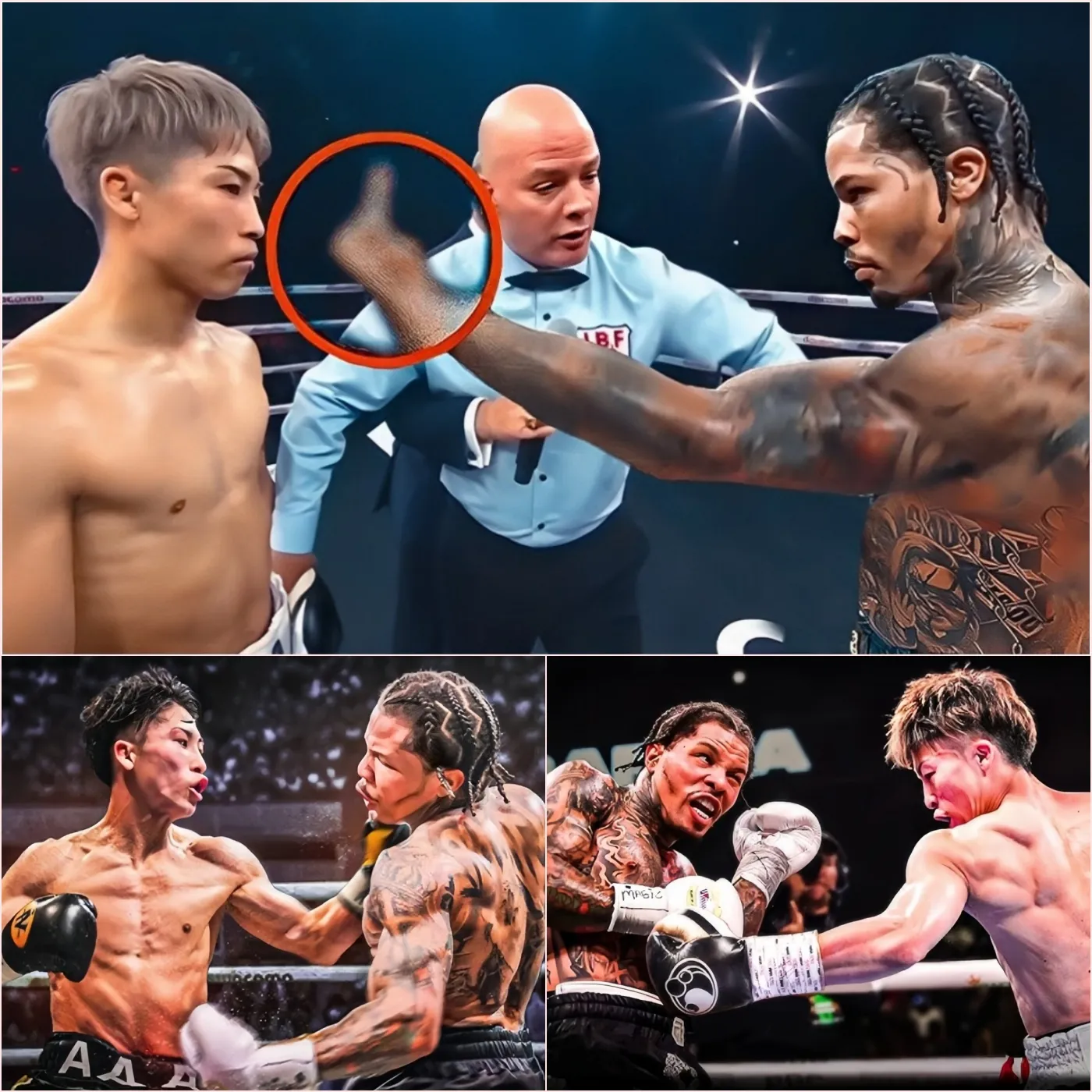 Cover Image for Shocking Upset: Gervonta Davis Knocked Out by Naoya Inoue in Brutal Fight – ‘Tank Down 15 Feet’