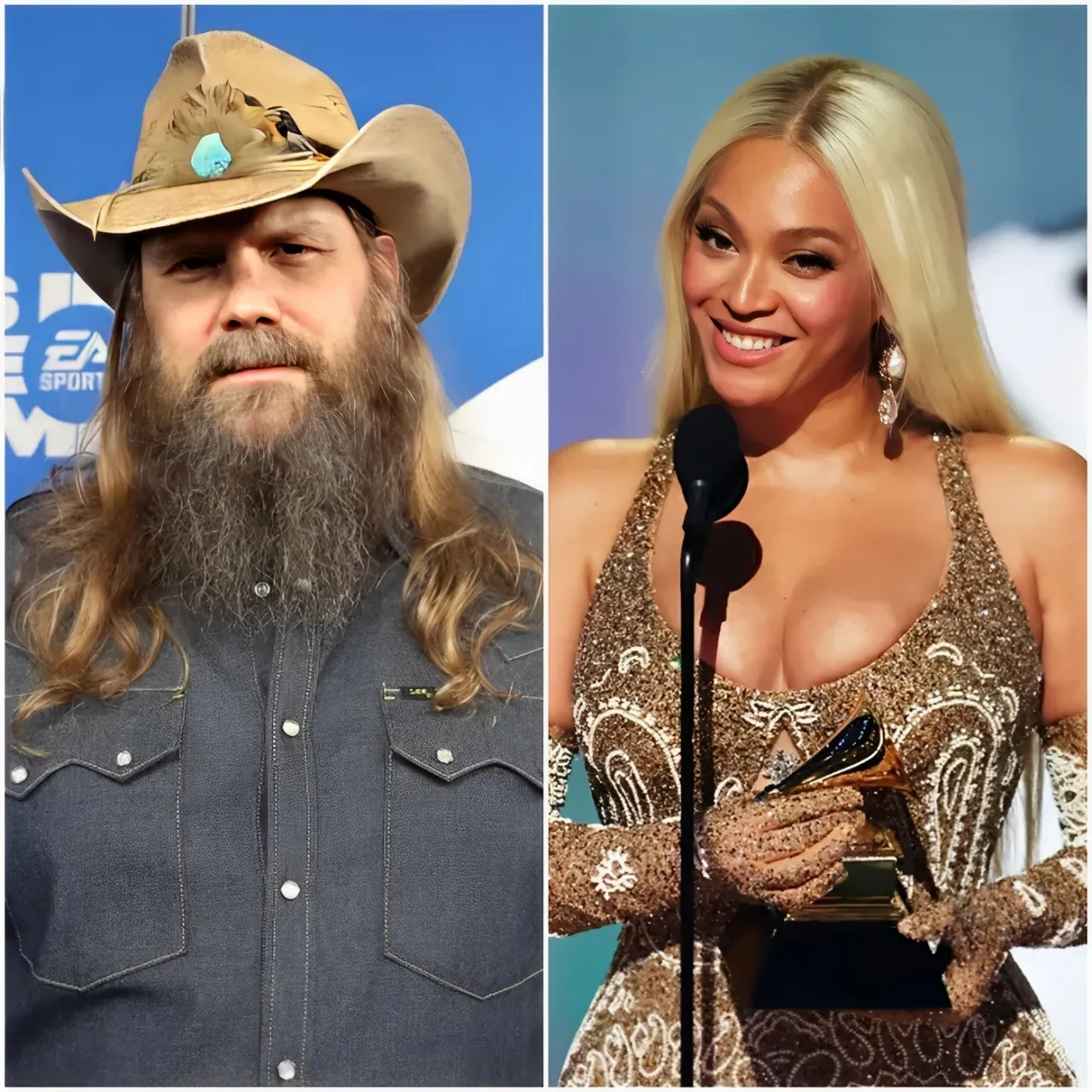 Cover Image for Chris Stapleton apresentou uma objeção oficial à vitória de Beyoncé no Grammy: “Até ela admite que não é um álbum country. »