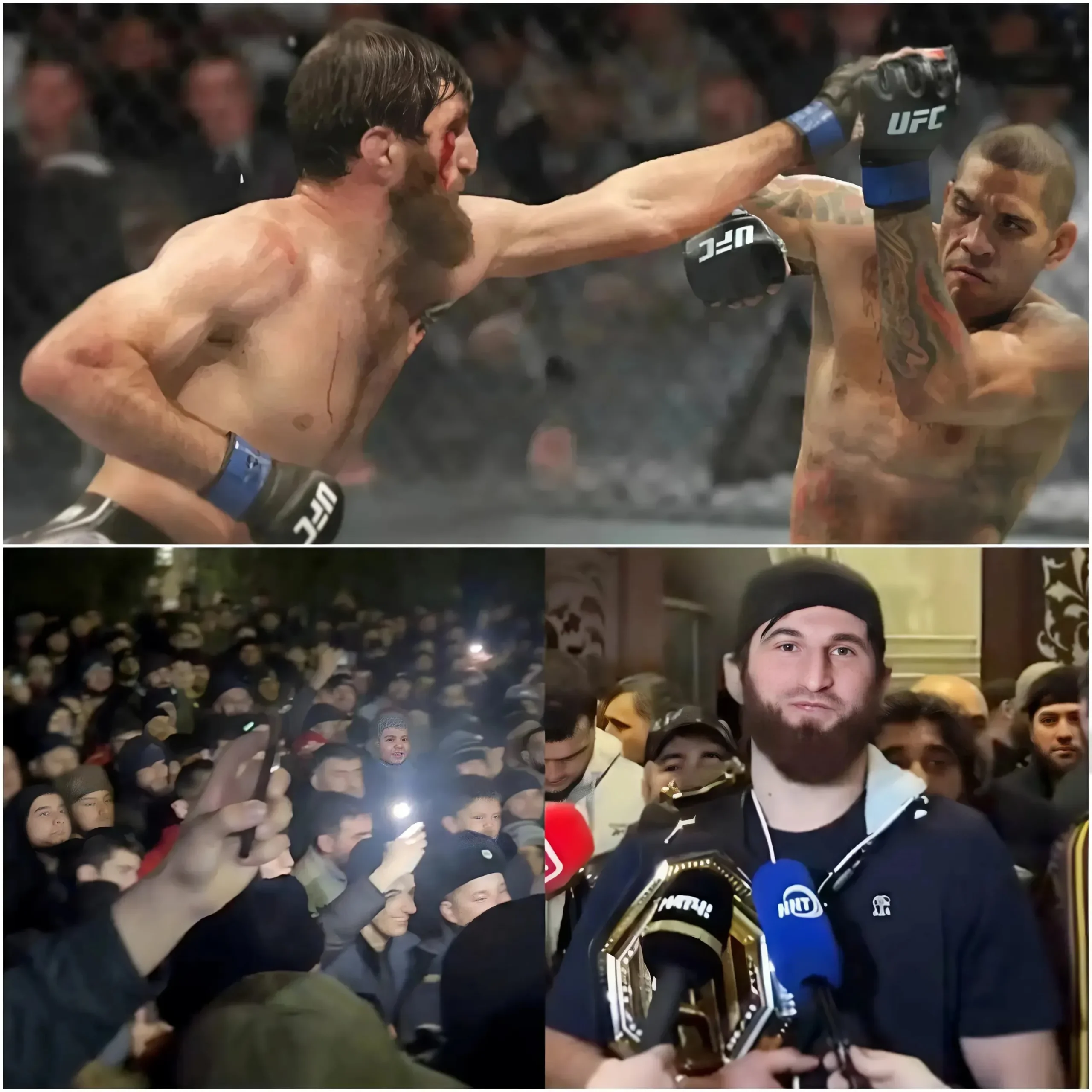 Cover Image for This Is Bigger Than UFC: Watch Magomed Ankalaev Receive a Hero’s Welcome in Dagestan After His Controversial UFC 313 Title Win