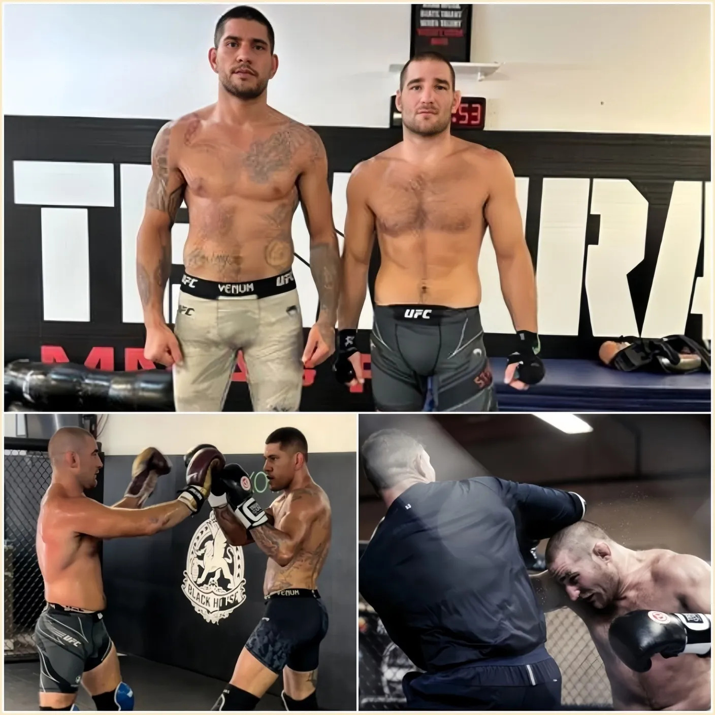 Cover Image for 🔴BREAKING NEWS: Footage of Alex Pereira brutally defeating Sean Strickland in an intense six-minute training session!