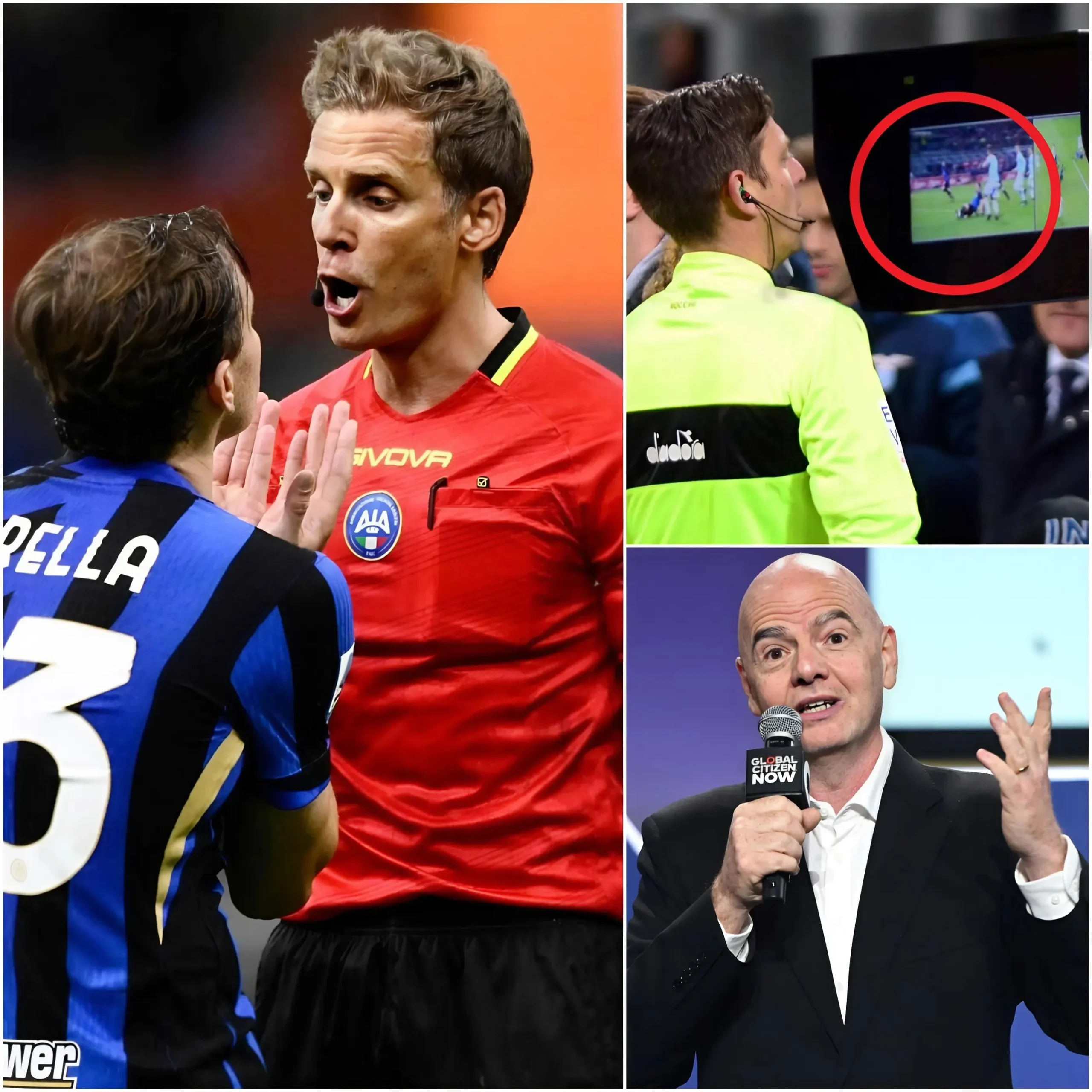 Cover Image for SCANDALO IN EUROPA: Tre arbitri della partita Internazionale – Lazio sono stati sospesi a vita dopo la “disattivazione” del VAR. I media italiani affermano che una “mano invisibile” abbia influenzato la partita, portando a una sconfitta amara per l’Inter e al rischio di perdere il titolo di Serie A.