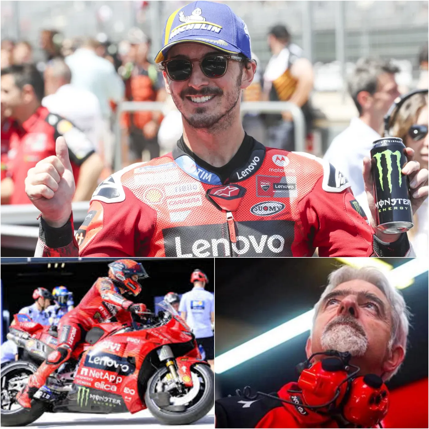 Cover Image for Pecco Bagnaia rivela: Stamattina sono stati cambiati alcuni dettagli della Ducati GP25, lasciando senza parole il patron della Ducati