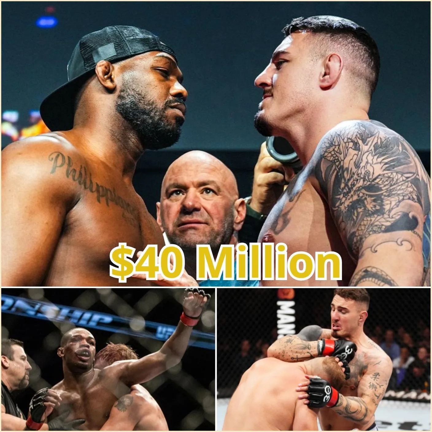 Cover Image for Jon Jones turned down 40 million USD from the UFC to fight Tom Aspinall: A shocking decision!