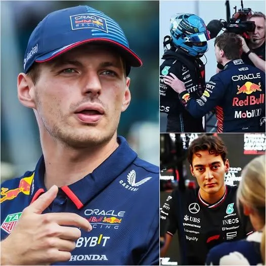 Cover Image for “IDIOOT” Verstappen noemde Russell live op tv een ‘valsspeler’, en Verstappens meest opvallende reactie schokte iedereen, waardoor de FIA ​​gedwongen werd een publieke verklaring af te leggen.