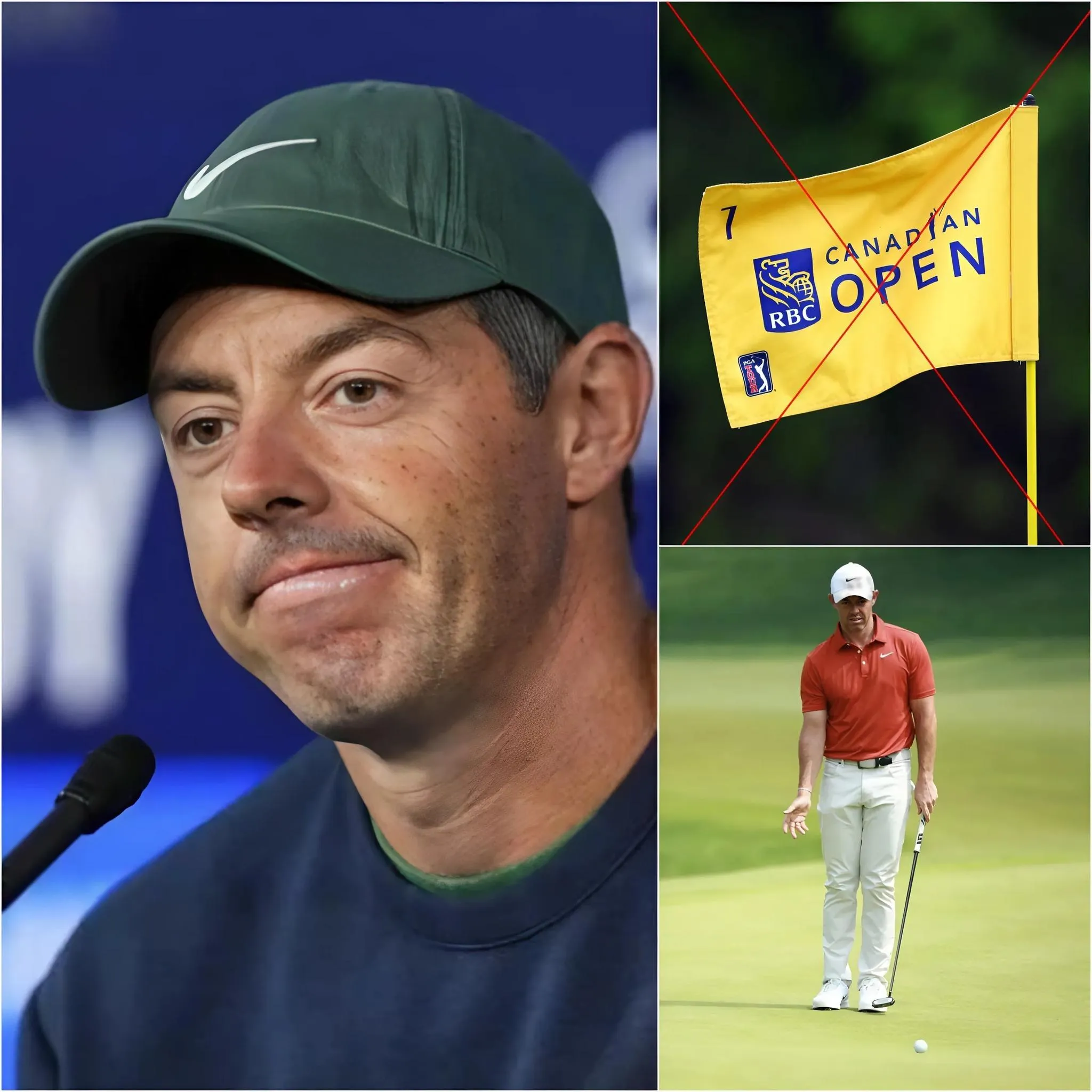 Cover Image for BREAKING NEWS: Rory McIlroy exposes all the truth after being forced to exit early at the RBC Canadian Open. “I already knew who would win.”