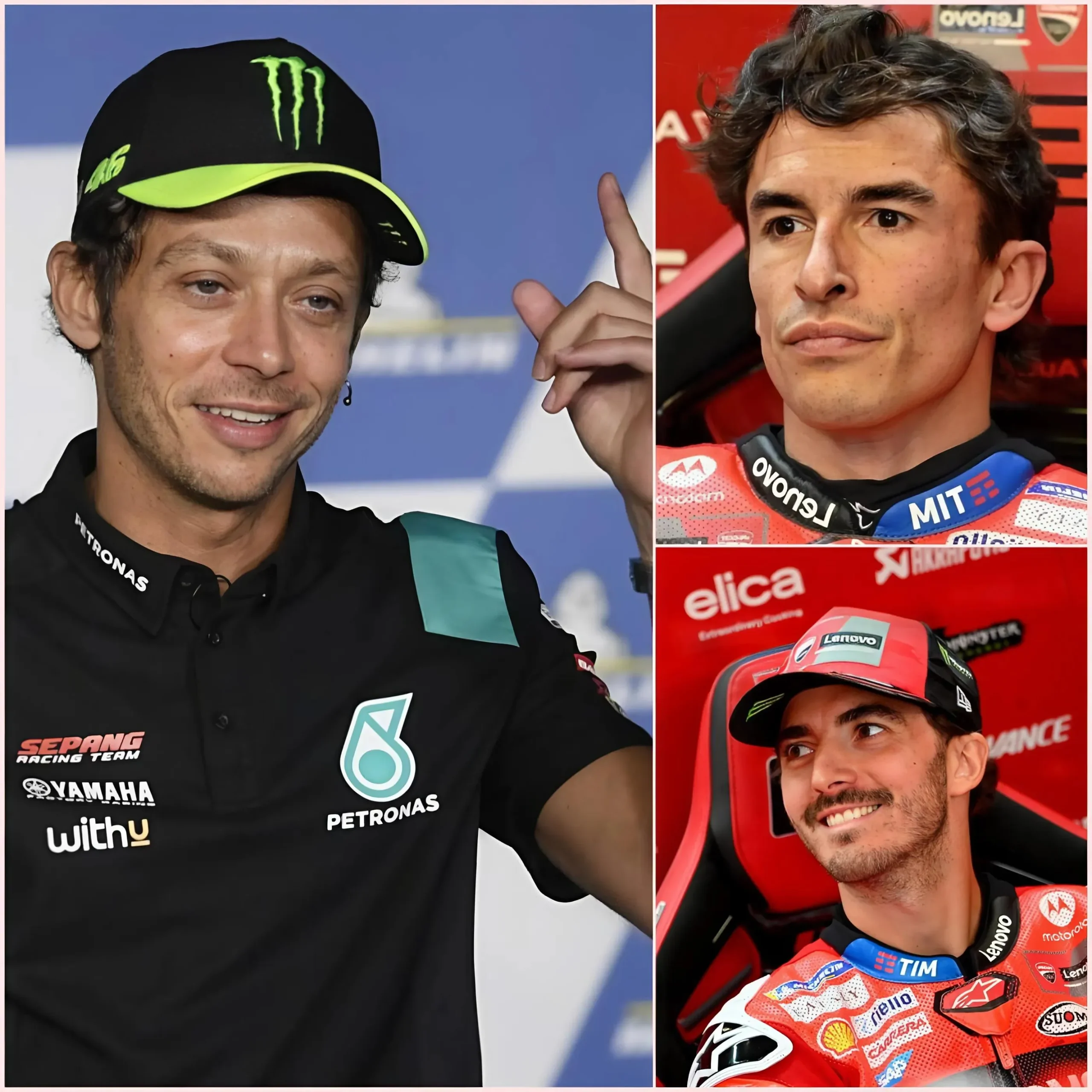 Cover Image for Valentino Rossi SPEAKS OUT 4 reasons why Marc Marquez will lose to Bagnaia at San Marino GP when Pecco will compete in his own homeland !!