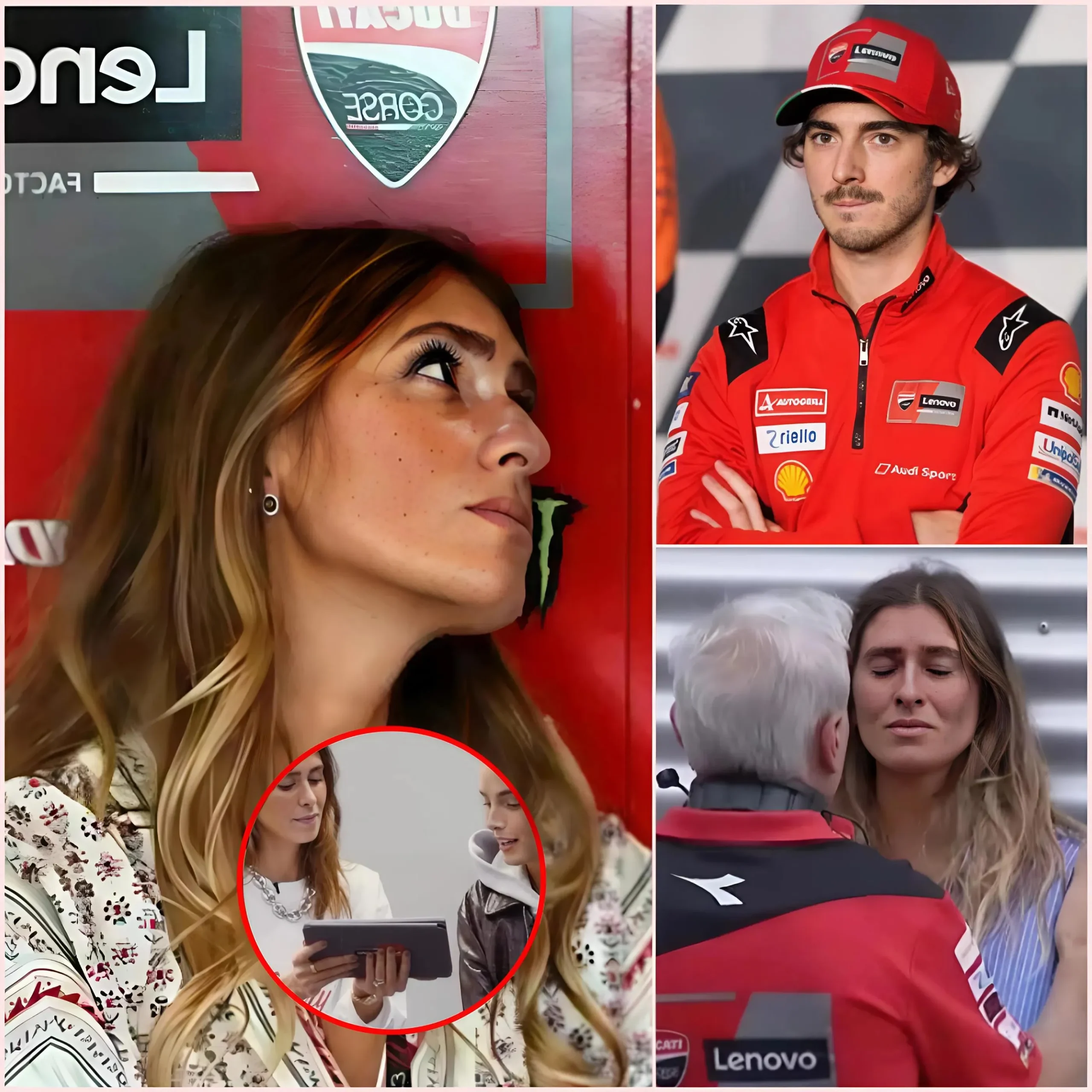 Cover Image for 💣 La esposa de Pecco Bagnaia, Domizia Castagnini, ha revelado que su matrimonio está al borde del colapso con una EVIDENCIA IMPACTANTE DE UN AMOR que ha dejado atónitos a los fanáticos de MotoGP.
