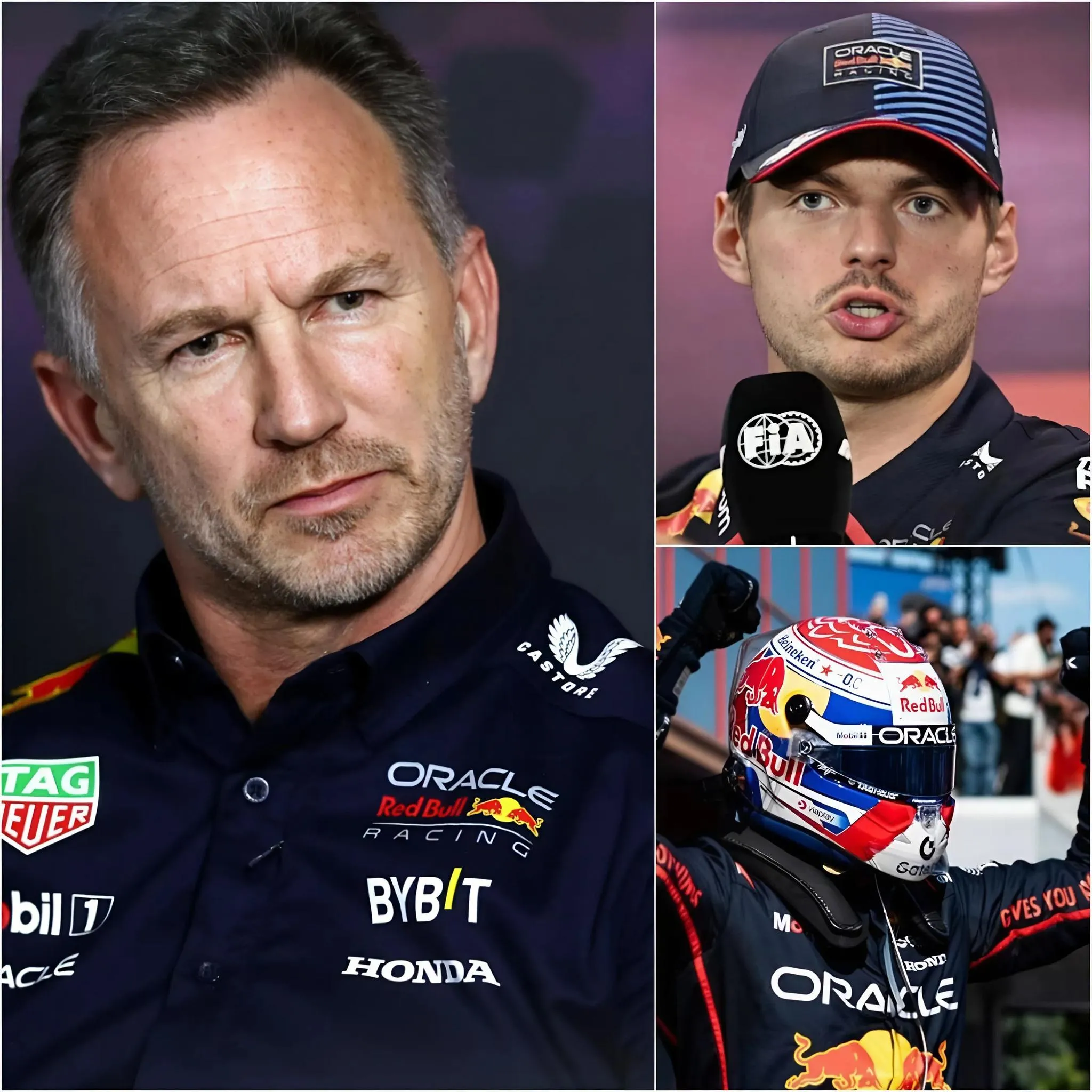 Cover Image for F1 NIEUWS: Onmiddellijk na zijn vertrek bij Red Bull deed Christian Horner een schokkende uitspraak, rechtstreeks gericht op Max Verstappen. “Zonder mij zal Max Verstappen nooit meer kampioen worden.” Max reageerde onmiddellijk met vijf woorden die de hele Formule 1-wereld deden gonzen!