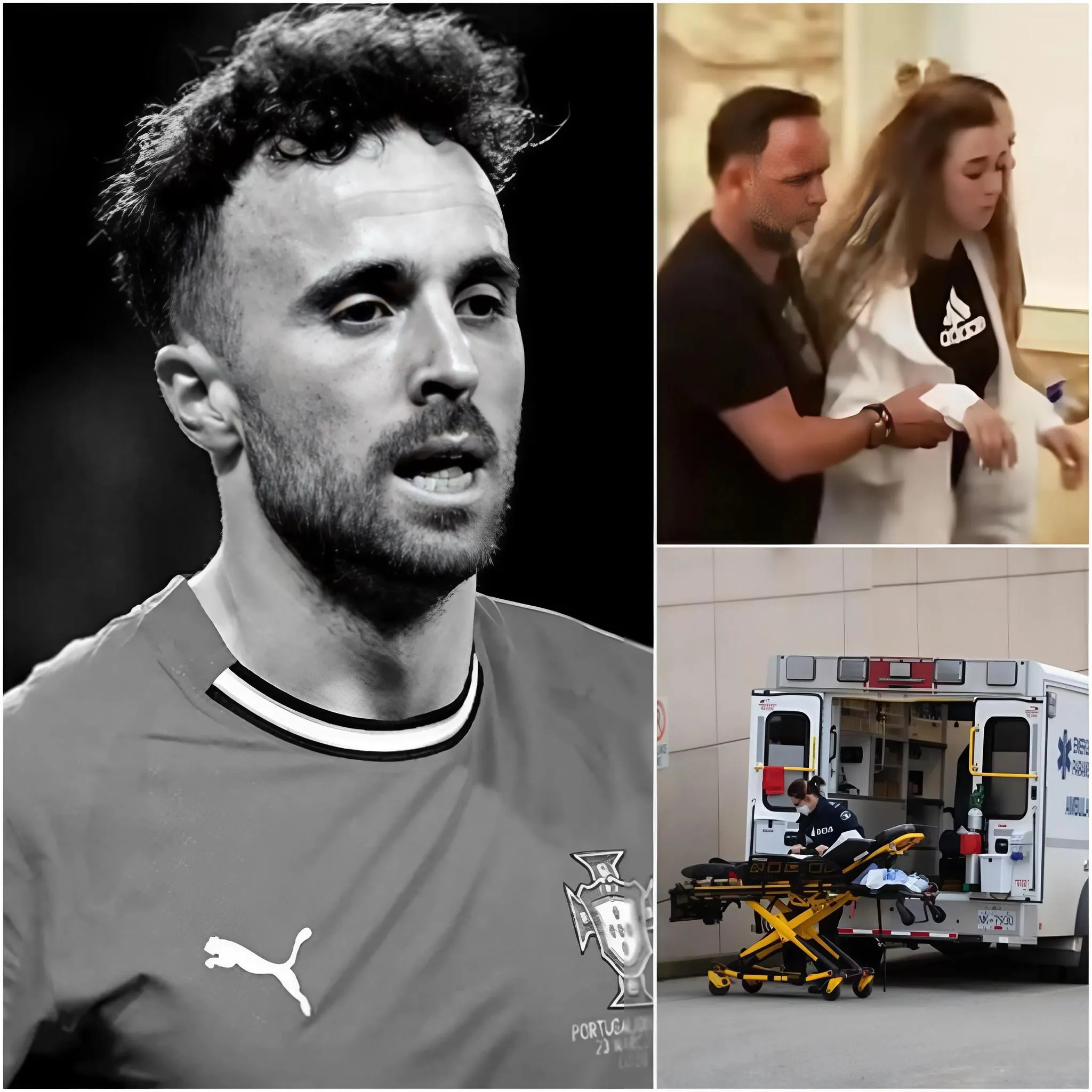 Cover Image for ¡IMPACTANTE! La moglie di Diogo Jota crolla dopo aver ascoltato il suo ultimo messaggio — la famiglia la porta d’urgenza al pronto soccorso e lotta per la sua vita!
