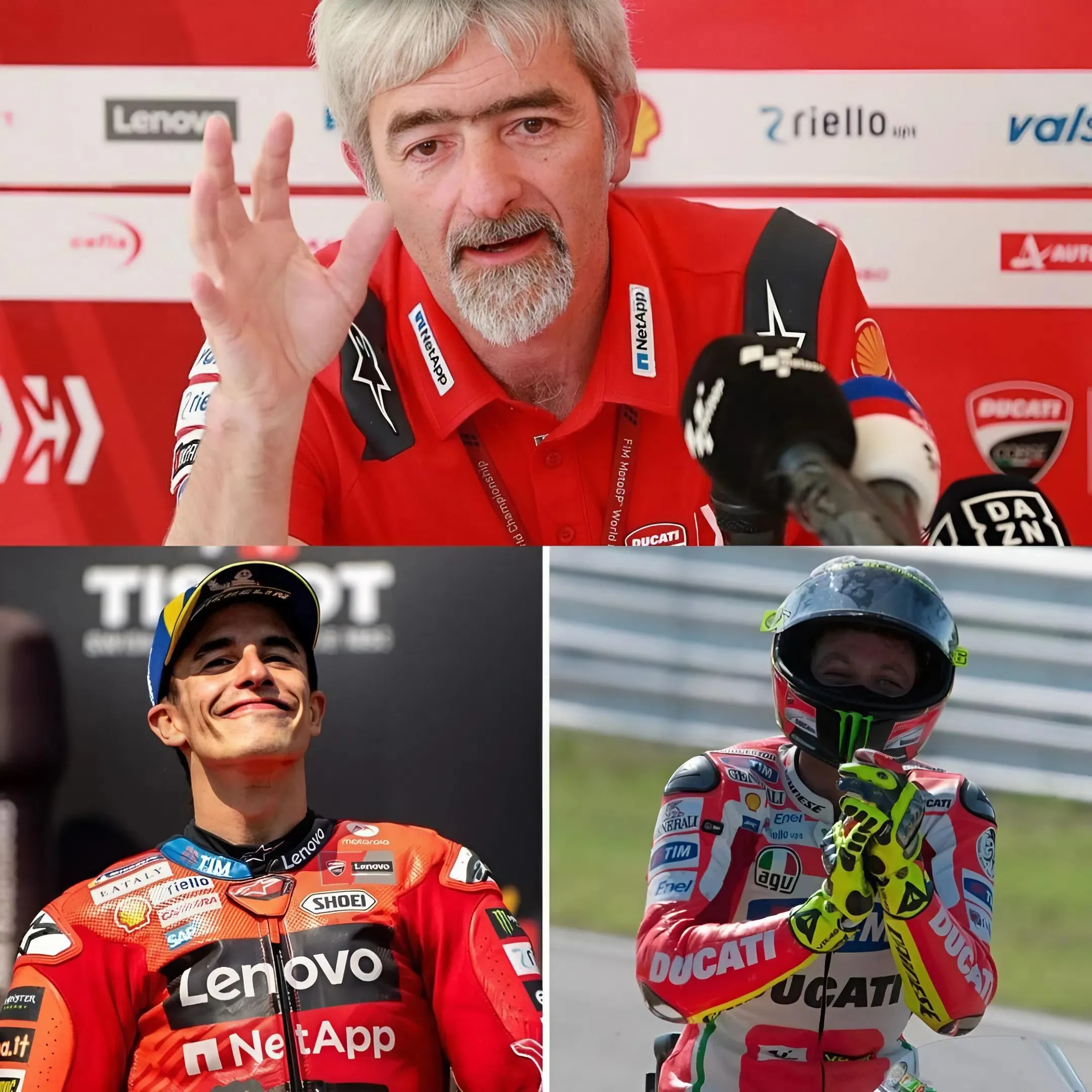 Cover Image for Il direttore Ducati sottolinea la più grande differenza tra l’ingaggio di Marc Marquez e quello di Valentino Rossi👇👇👇