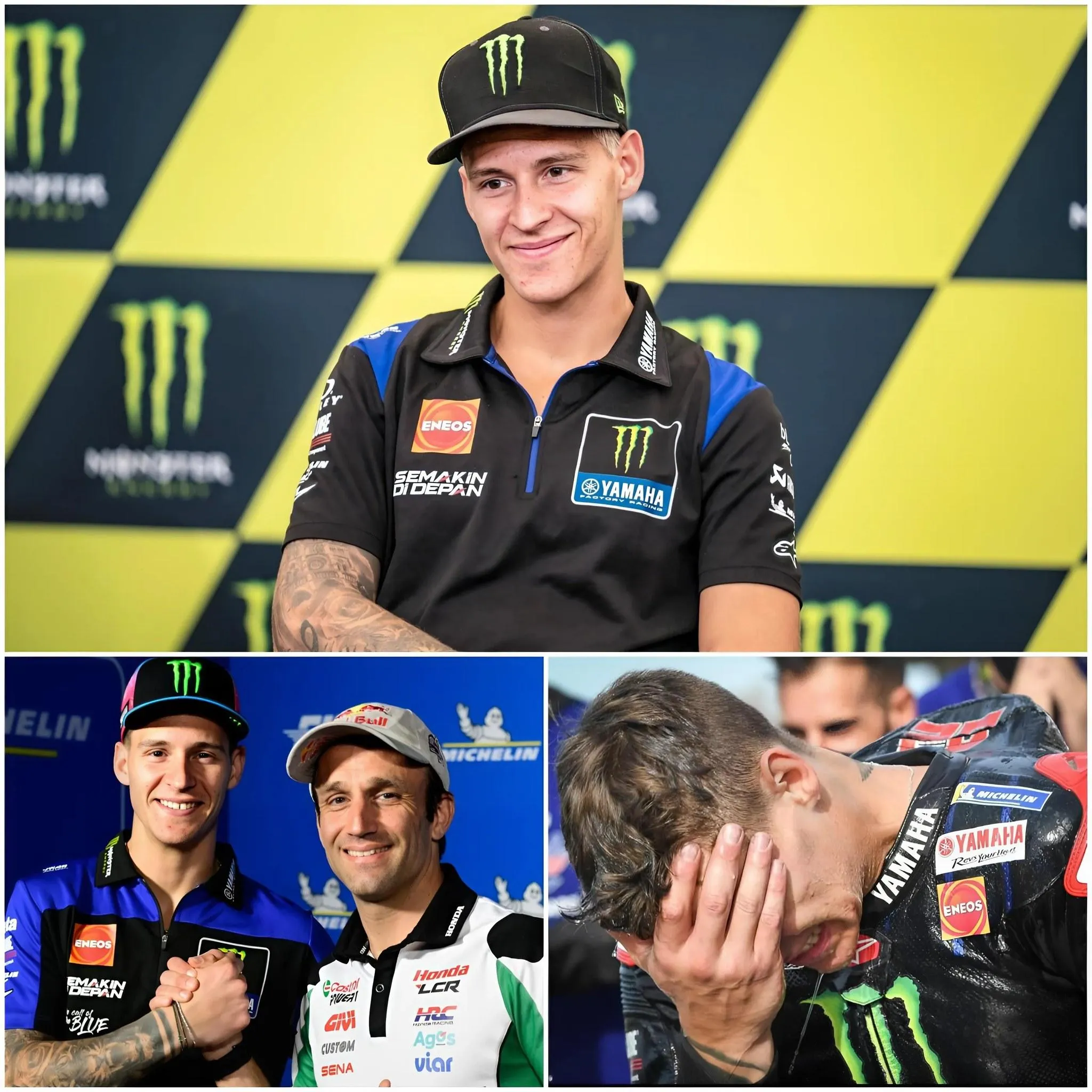 Cover Image for Johann Zarco sorprendió a los medios franceses y al mundo de MotoGP con un emotivo mensaje de 11 palabras a Fabio Quartararo, y la reacción entre lágrimas de Quartararo dejó a los fans sin palabras: “Nadie me ha tratado así antes”.