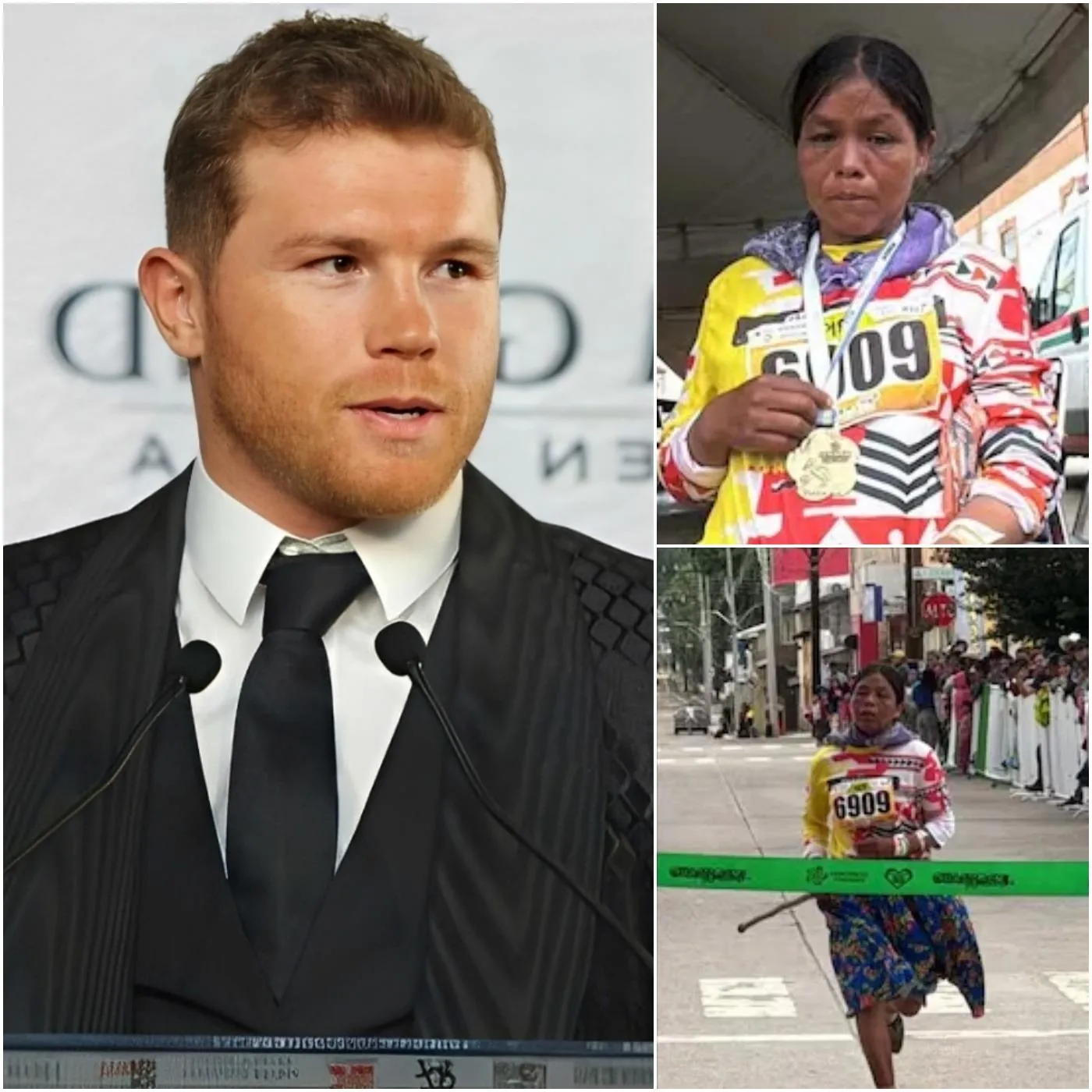 Cover Image for Choquant : Canelo Álvarez fait un don de 2 millions de dollars à la championne d’ultra-marathon Candelaria Rivas Ramos