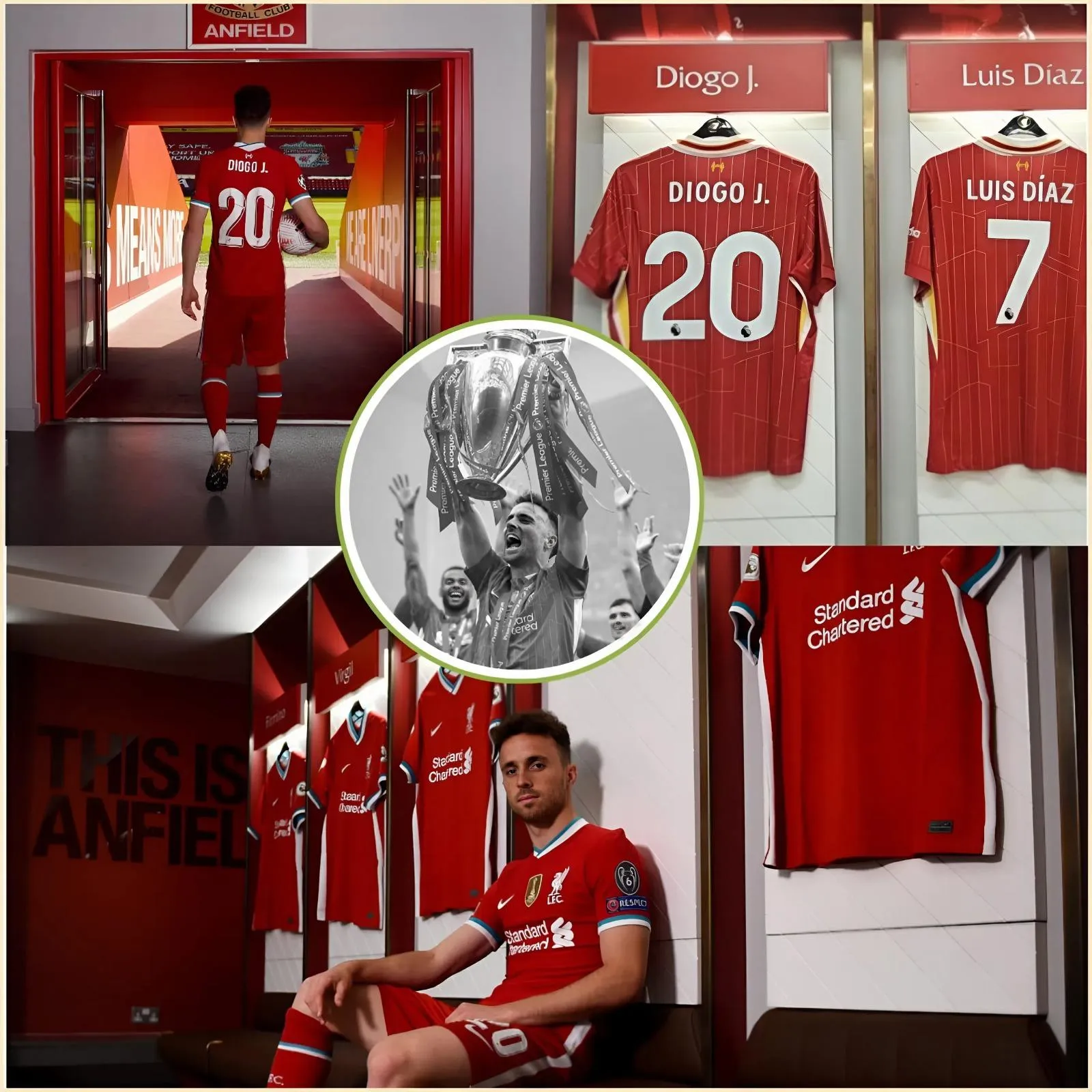 Cover Image for Un compañero cercano de Liverpool revela un misterioso evento espiritual en el lugar del vestuario de Diogo Jota tras su muerte 👇👇