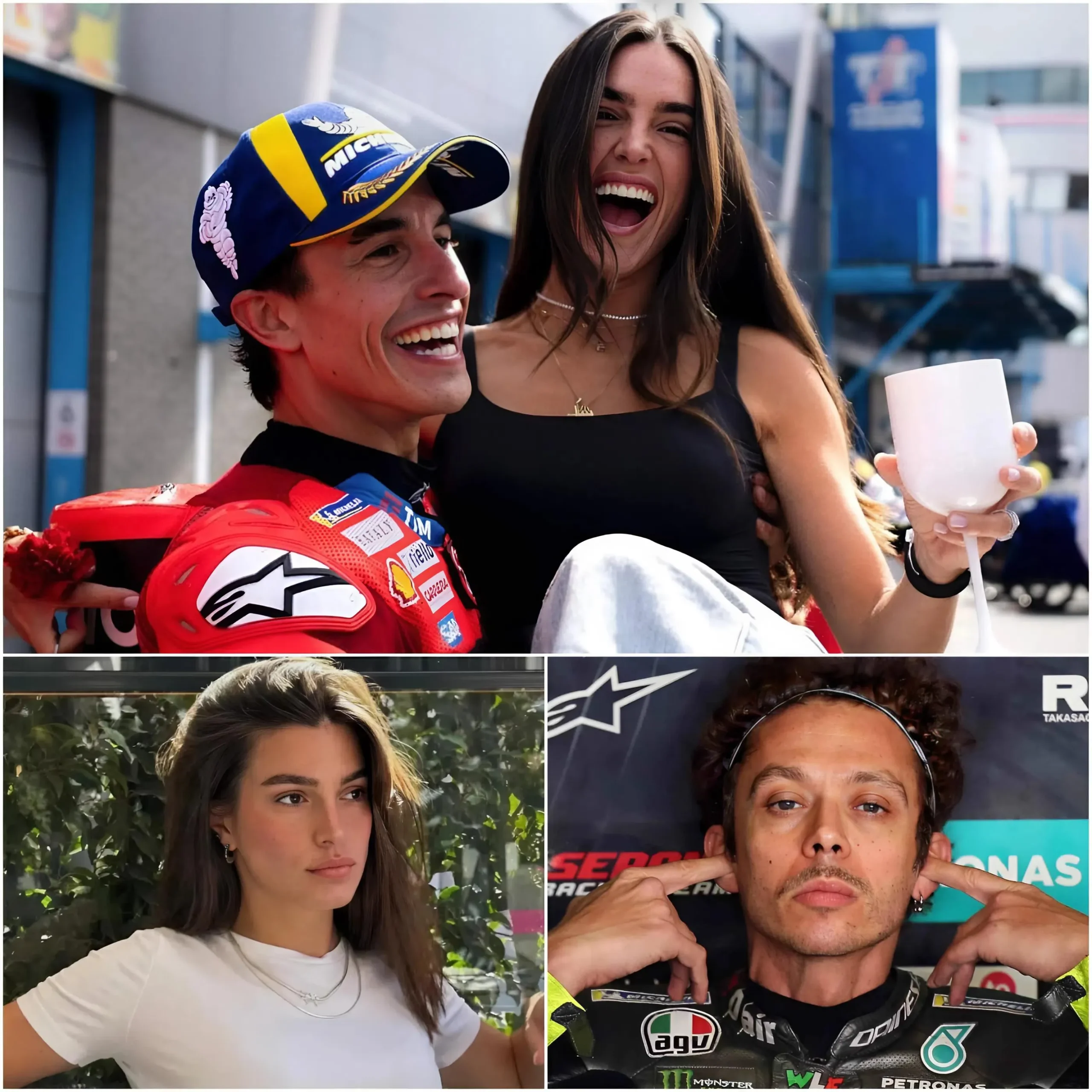 Cover Image for 😱Gemma Pinto DIFENDE Marc Márquez con una dura dichiarazione contro Rossi: “Non è altro che un pagliaccio nascosto dietro la sua leggenda!”