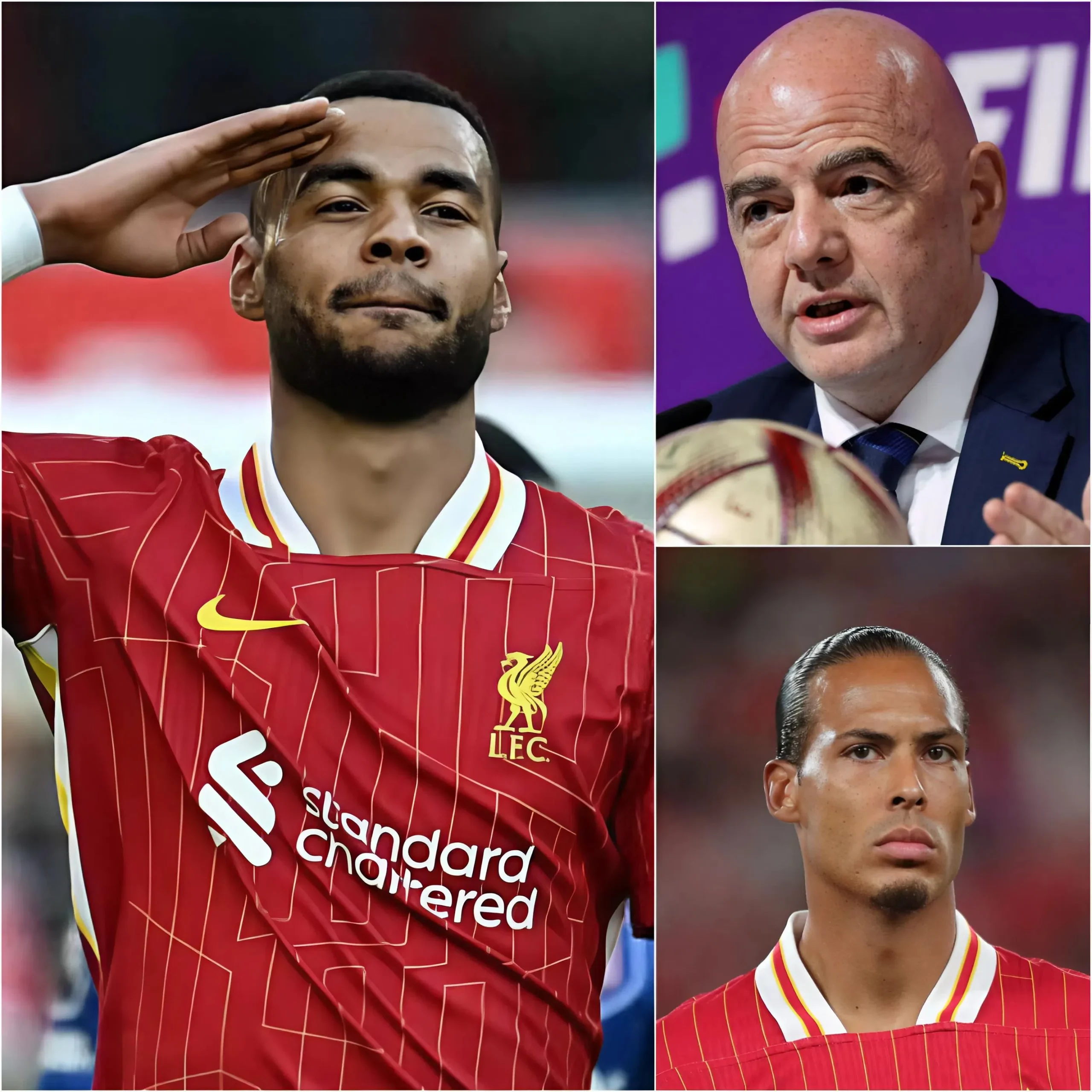 Cover Image for INTERNE CHAOS: Cody Gakpo beschuldigde de FIFA ervan Virgil van Dijk te bevoordelen toen hij genomineerd werd voor de Ballon d’Or van 2025 en zei dat hij meer verdiende. “IK VERDIEN MEER DAN HIJ, JIJ BENT DOOR HEM BETAALD.” Voorzitter Gianni Infantino sprak zich onmiddellijk uit en legde Gakpo het zwijgen op.