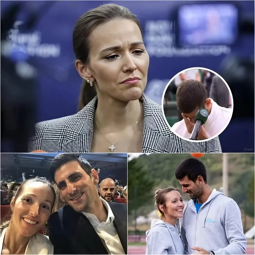 Cover Image for DROEVIG NIEUWS⚫: Na haar ontslag uit het ziekenhuis was Jelena Djokovic in tranen toen ze een emotionele verklaring aflegde over haar man, Novak Djokovic, die zich moest terugtrekken en de Cincinnati Open moest missen vanwege een ernstige blessure die hij opliep tijdens zijn halve finale op Wimbledon tegen Jannik Sinner. Fans waren diepbedroefd. Hij traint echter nog steeds ter voorbereiding op de aankomende US Open en de Olympische Spelen en heeft me altijd gesteund wanneer dat nodig was. Fans barstten in hun bewondering voor hun liefde los. Details in de reactie 👇👇