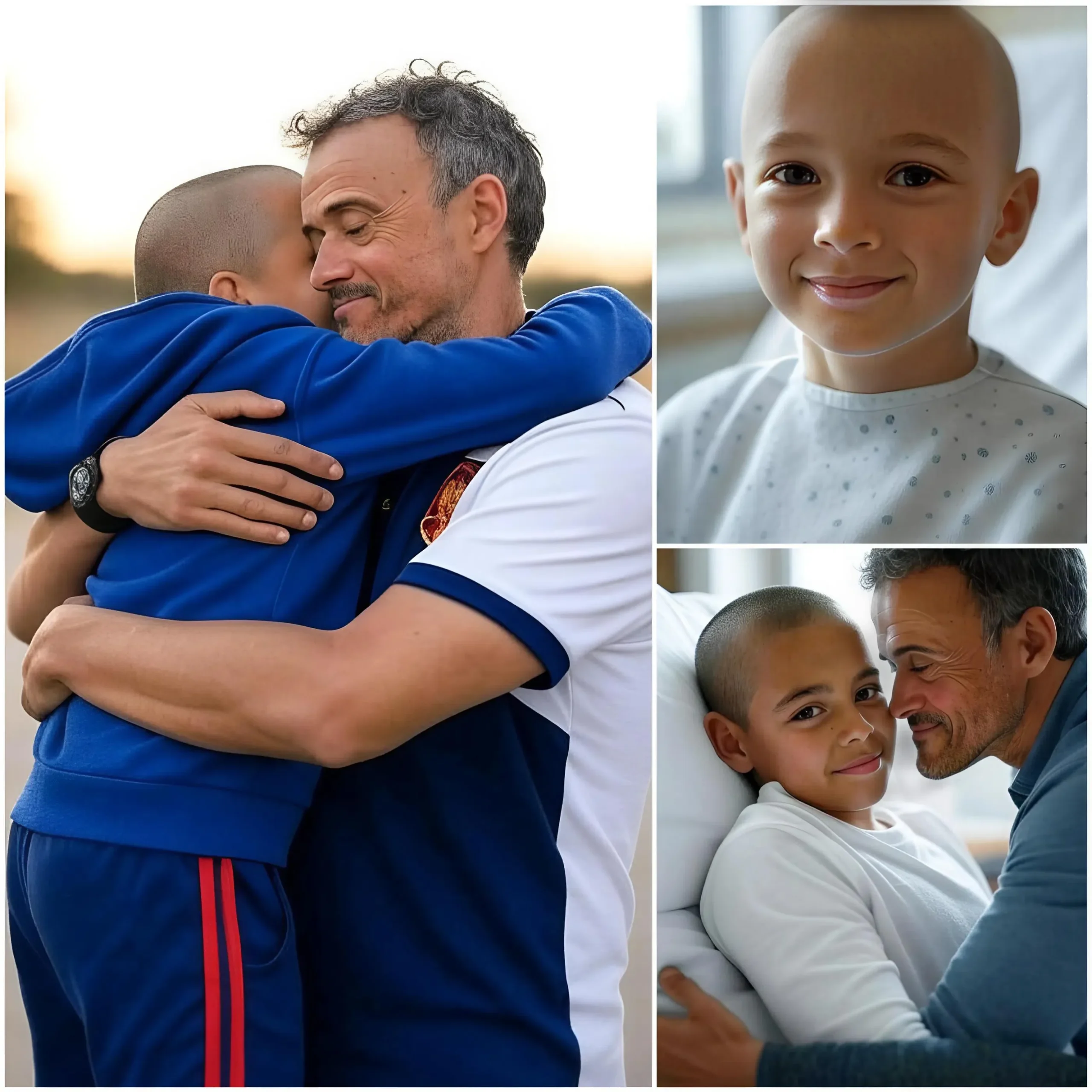 Cover Image for 🔴Un garçon de 7 ans atteint d’une tumeur cérébrale maligne a exprimé son dernier souhait : appeler son héros, Luis Enrique. Mais ce que Luis Enrique a fait était bien plus qu’un simple appel ; c’était quelque chose de bien plus important, et l’hôpital et sa famille ont été stupéfaits ! Découvrez-en plus dans les commentaires 👇👇