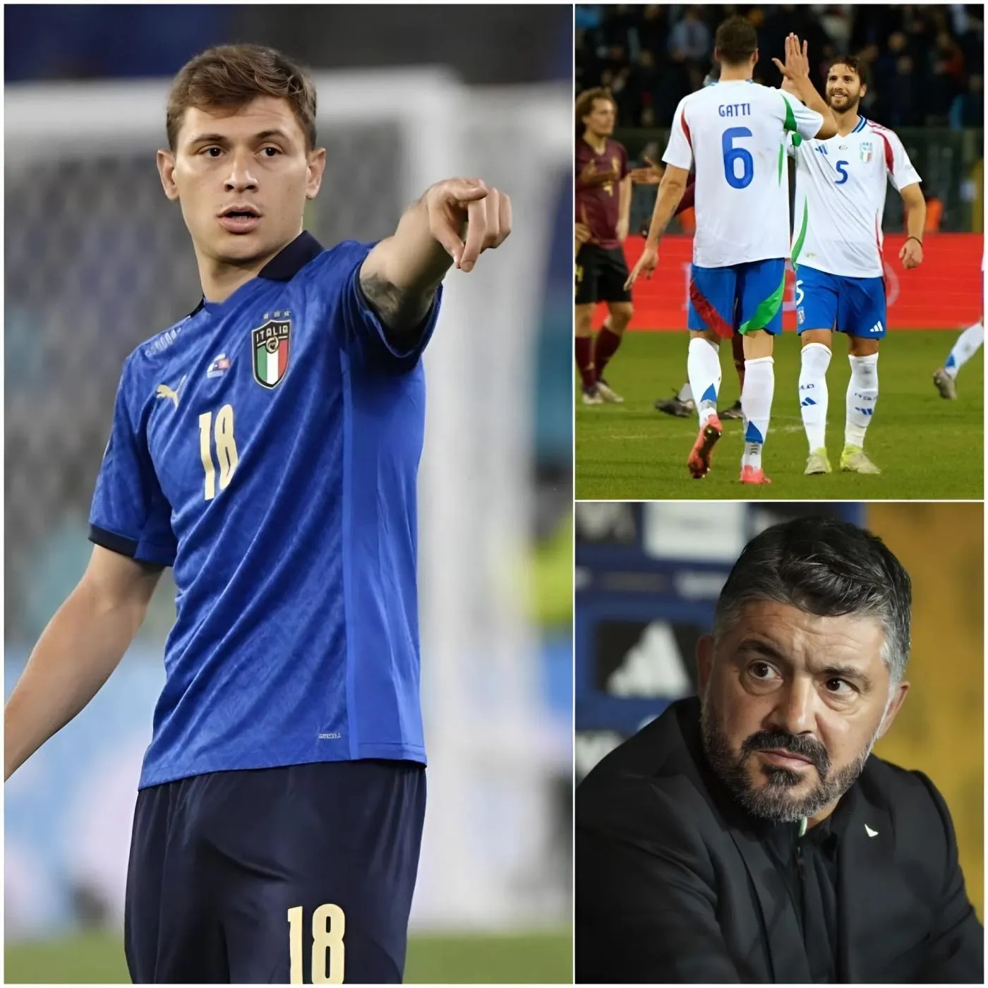 Cover Image for “PREFERISCO RESTARE IN PANCHINA TUTTA LA STAGIONE PIUTTOSTO CHE SCENDERE IN CAMPO CON LUI. GIOCARE CON LUI È COME DISTRUGGERE LA MIA CARRIERA!” 🚨🚨🚨 Nicolò Barella non esita a lanciare un attacco diretto al giocatore della Juventus che gioca con lui in nazionale, mettendo l’allenatore Gennaro Gattuso in una posizione delicata all’interno degli Azzurri.