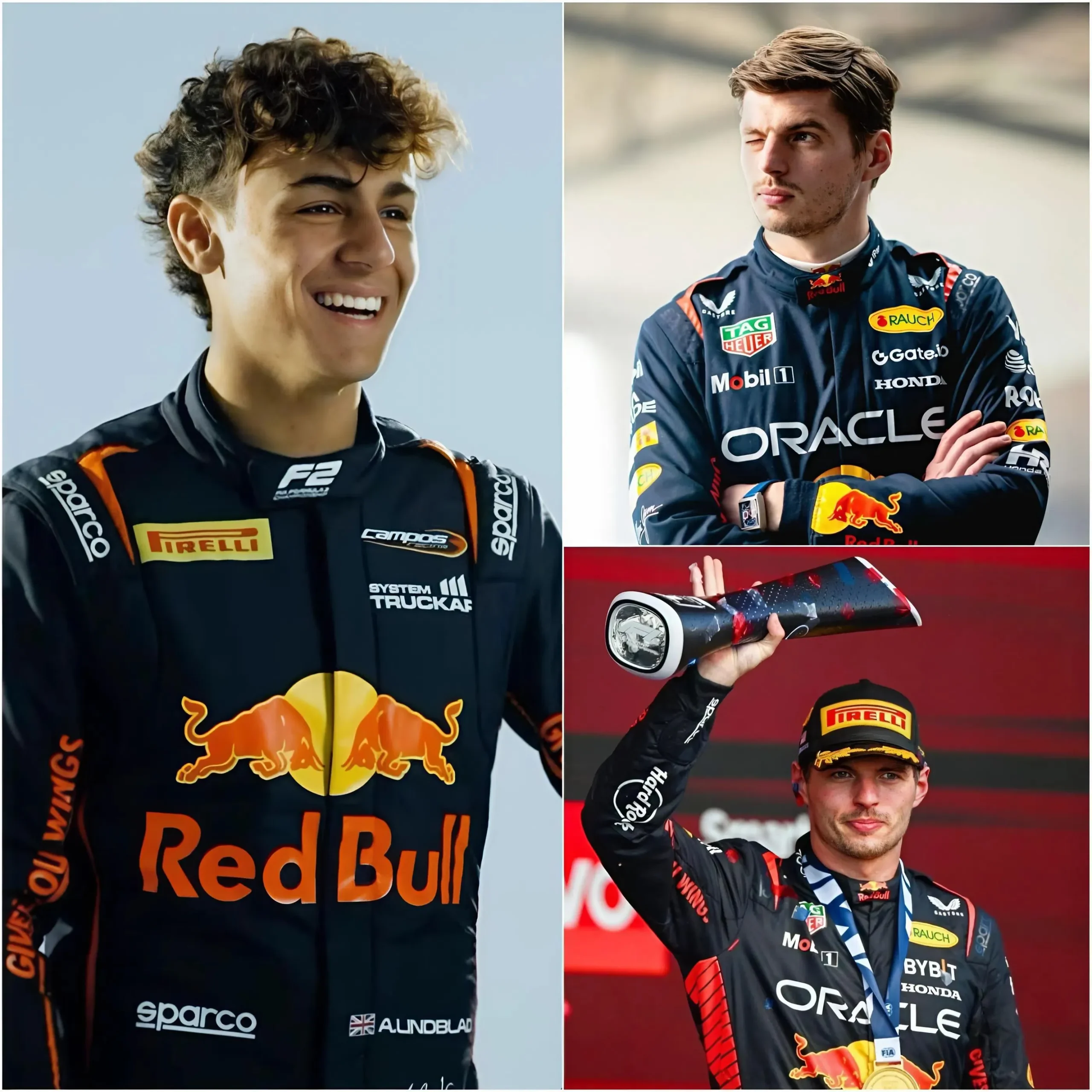 Cover Image for Red Bull’s young driver, Arvid Lindblad, admitted: “Verstappen is on a level I’ve never seen in F1. Every time I watch him race, I learn something new.” Max Verstappen’s reaction to this praise has sparked widespread discussion among fans.