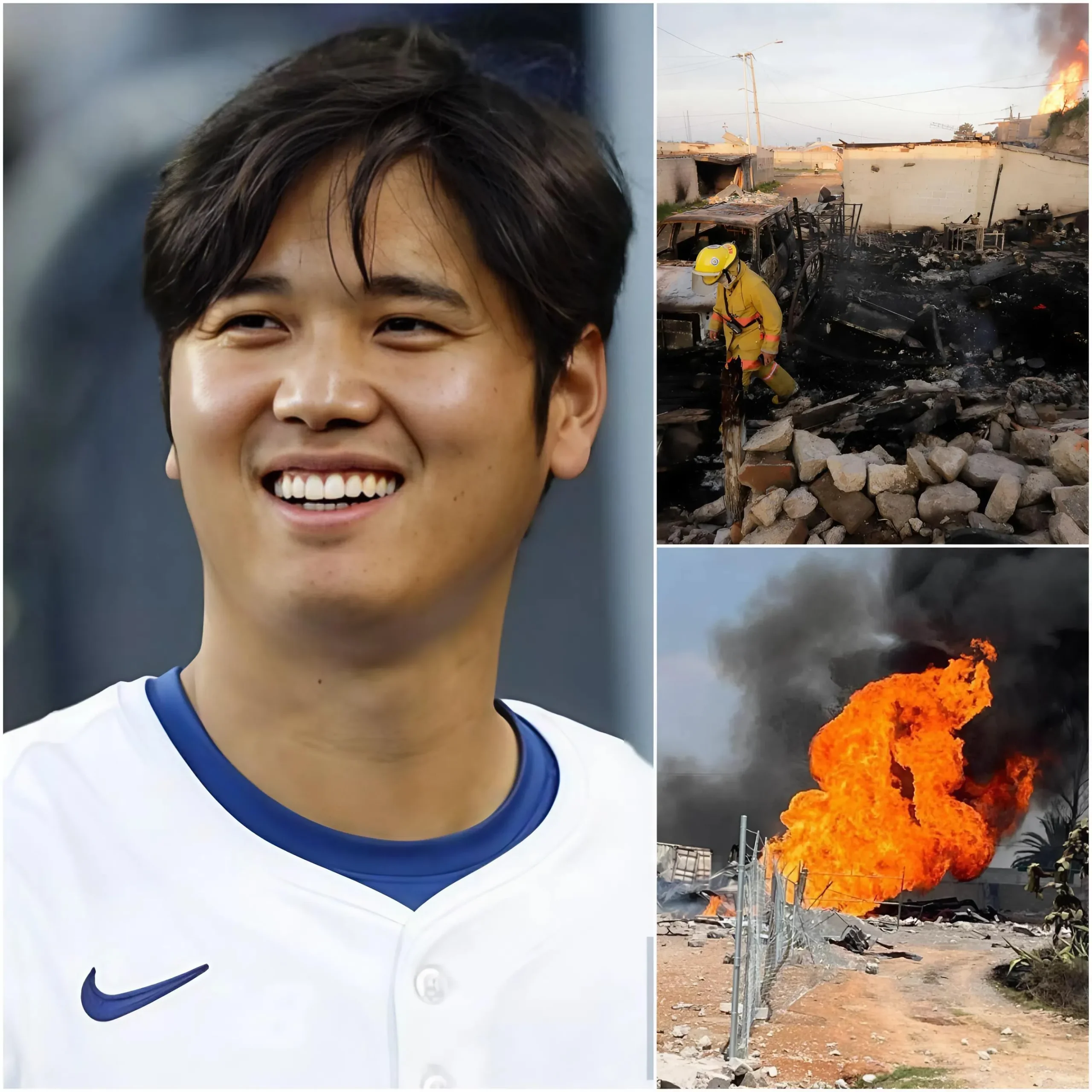 Cover Image for “I couldn’t hold back the tears” – MORE THAN A HOME RUN – Shohei Ohtani’s one-million-dollar donation to the victims of the Mexico oil pipeline disaster proves that some heroes wear baseball jerseys, not capes.