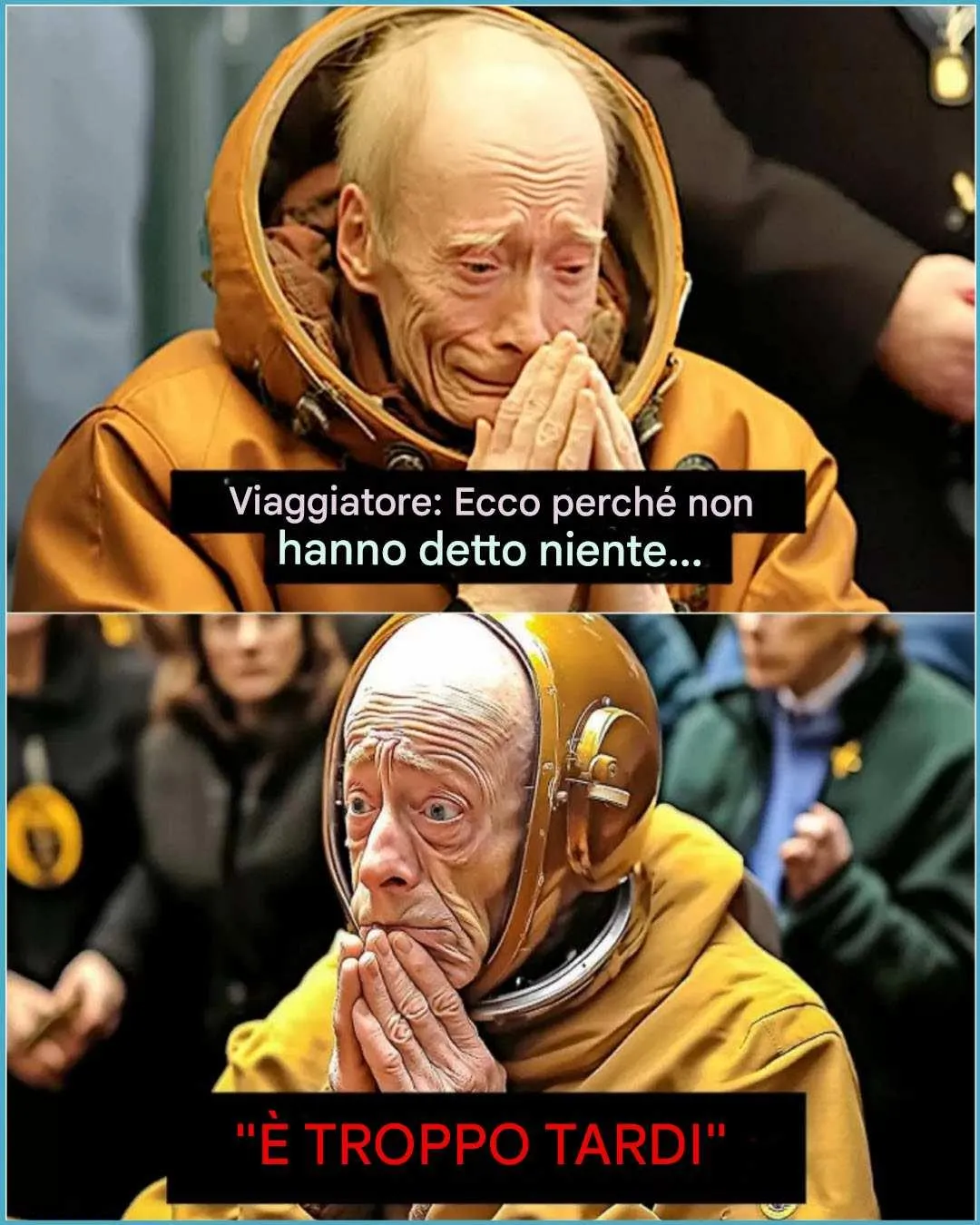 Cover Image for Un uomo strano annuncia: “Sono un viaggiatore del tempo dal 2345, mi dispiace tanto per ciò che sta per arrivare.”