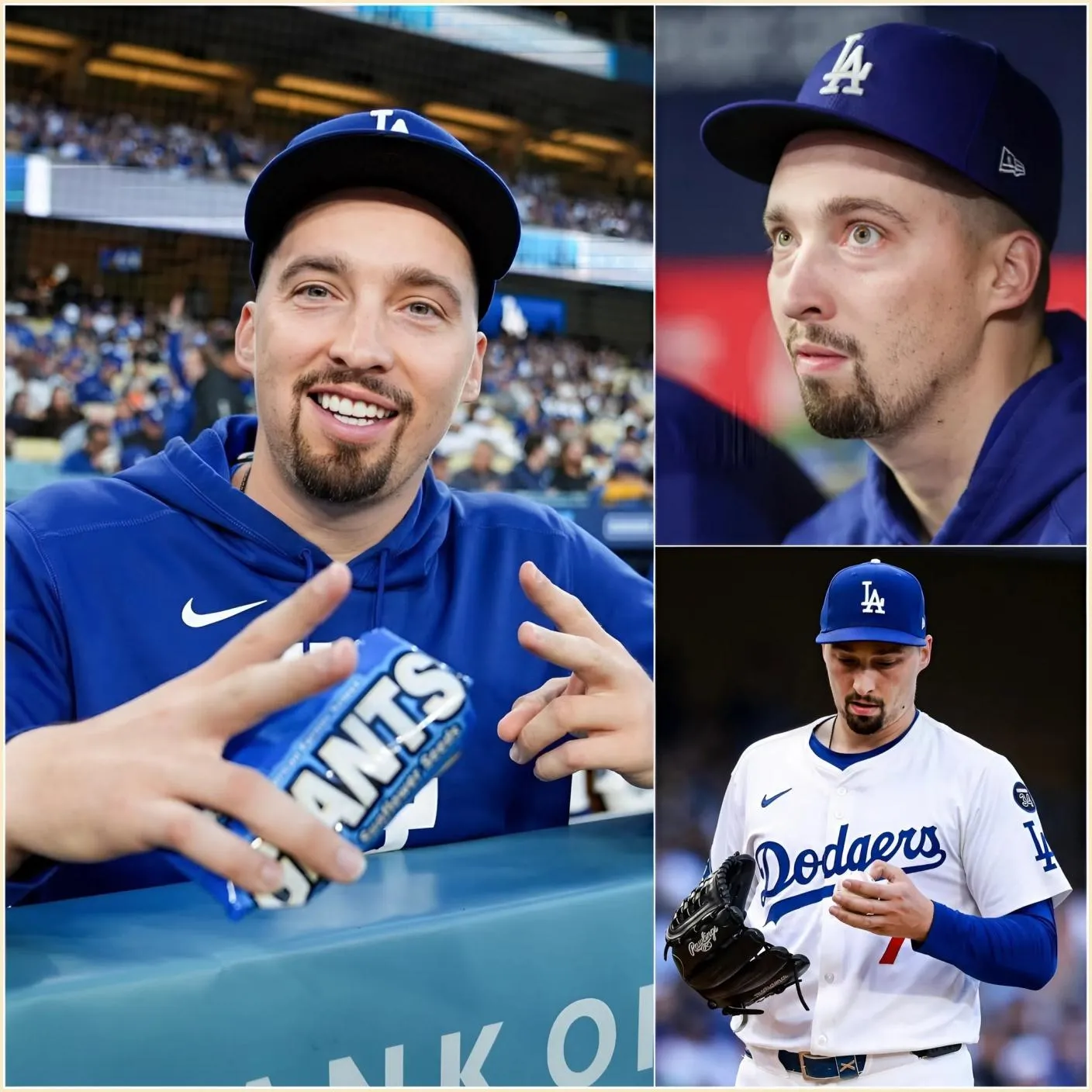 Cover Image for “THAT’S WHY I CAME HERE!” Dodgers bet on Blake Snell’s potential as a postseason ace. 5 YEARS OF HAUNTING BEING PICKED OFF IN THE WORLD SERIES — Blake Snell Officially Returns to Dodgers Uniform With $182 Million Contract, Vows to Rewrite MLB Playoff History.