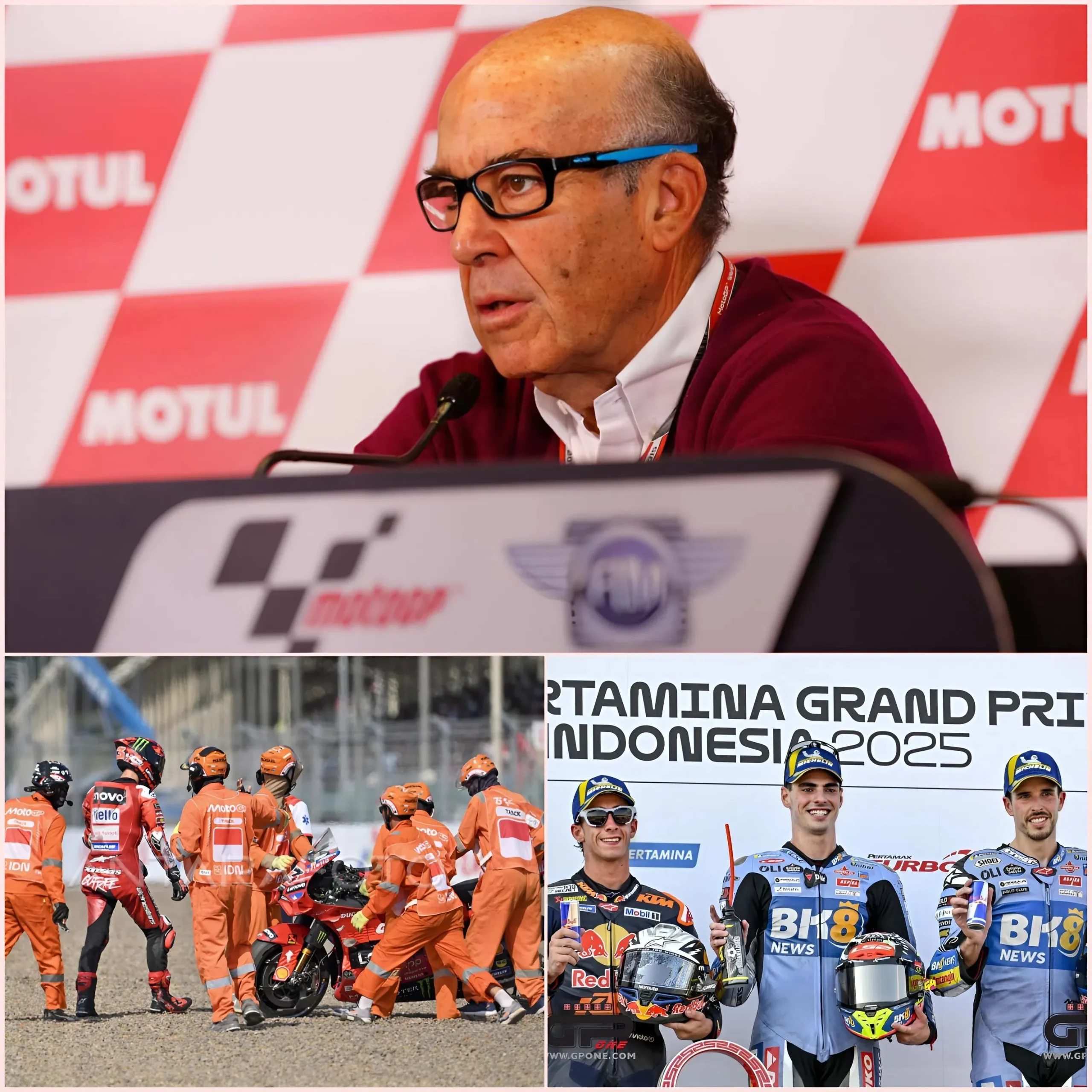 Cover Image for “WE FOUND TOO MANY ABNORMALITIES” FIM President – Ezpeleta made a statement that shook the entire MotoGP when he presented many evidences of suspicious arrangements at GP Mandalika. A secret investigation was organized immediately after that 😯