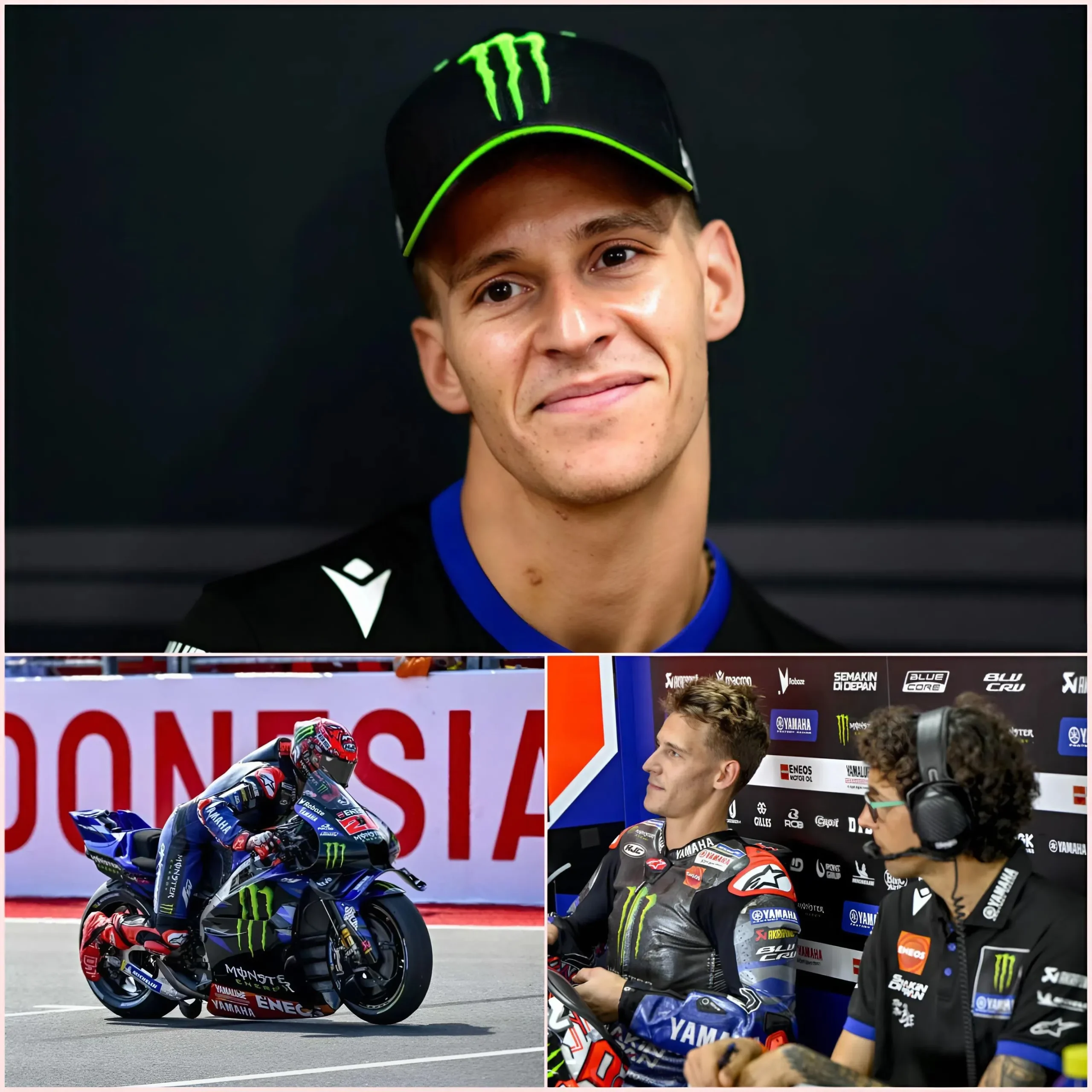 Cover Image for « YAMAHA EST TOUJOURS AU MÊME POINT, RIEN N’A CHANGÉ » Quartararo était frustré et a émis des commentaires amers sur ce que Yamaha a fait avec le moteur V4 pour lui en 2025. Le pilote français a également exprimé son désir de partir, surprenant plus d’un.
