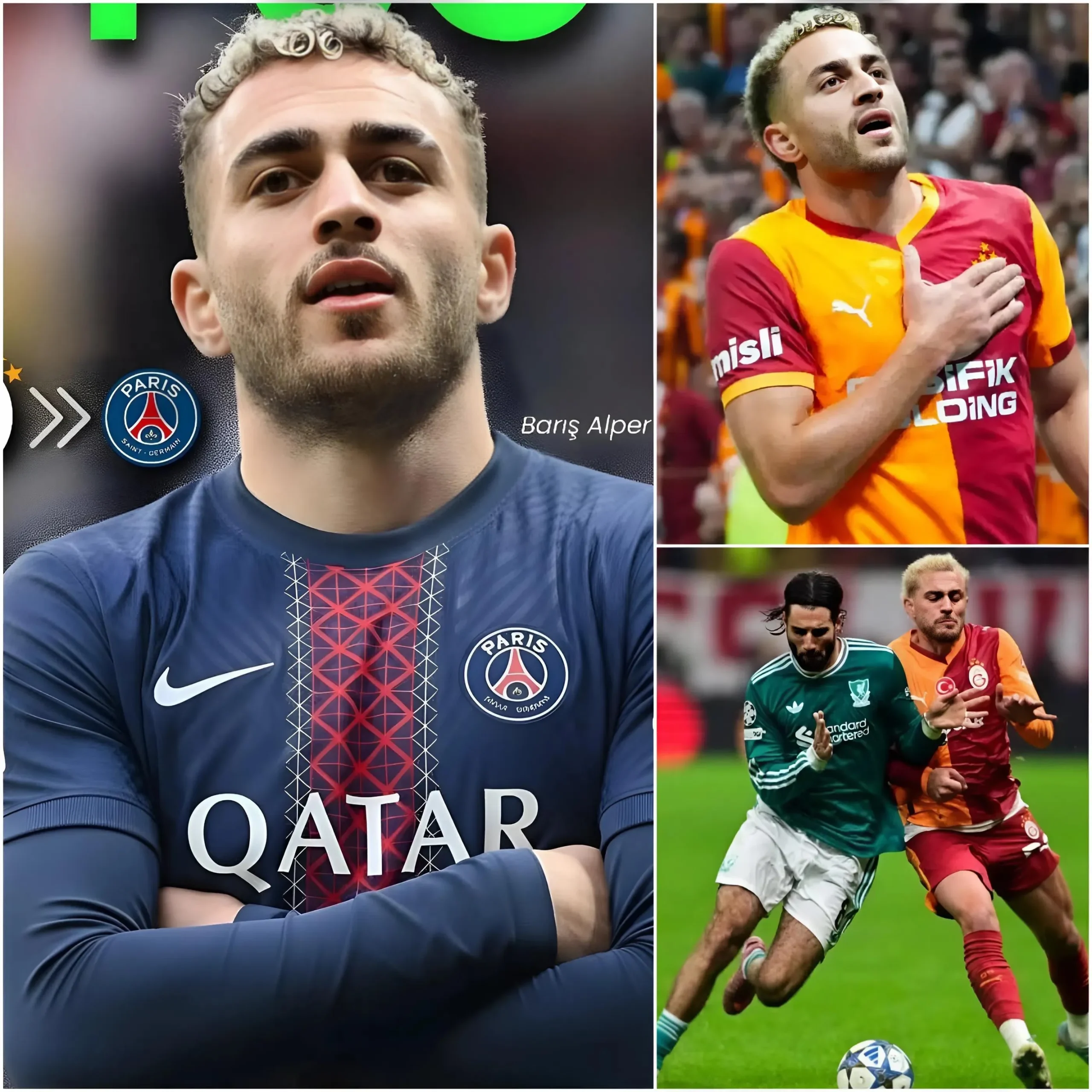 Cover Image for SON DAKİKA: PSG, Galatasaray’ın gelecek vadeden sol kanat oyuncusu Barış Yılmaz için rekor bir transfer teklifiyle resmî girişimde bulundu. Ancak Türkiye şampiyonu Galatasaray, PSG’ye üç özel şart sundu ve bu koşullar Fransız devini adeta şaşkına çevirdi.