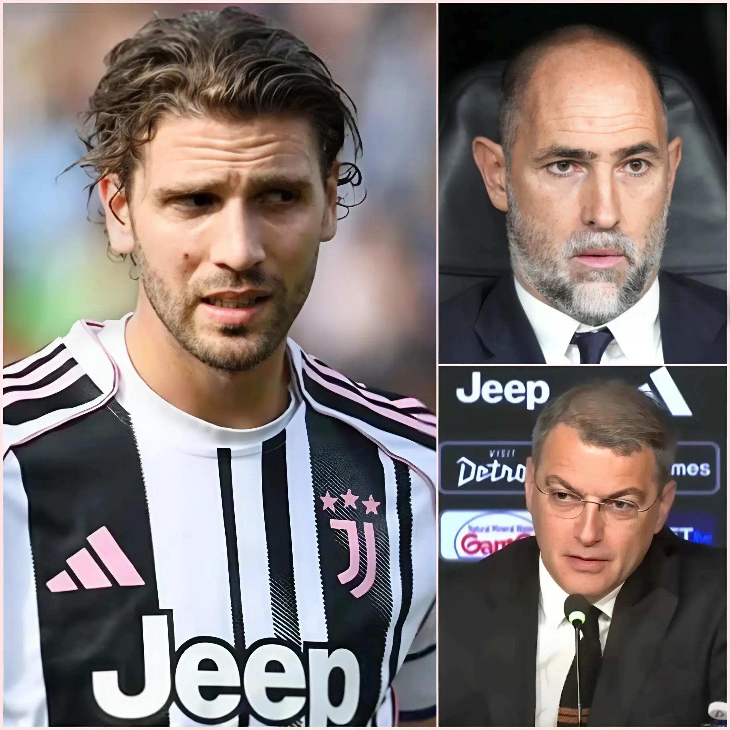 Cover Image for “SE NON VIENE ELIMINATO, ME NE VADO” Manuel Locatelli ha fatto una DICHIARAZIONE FORTE quando non voleva che Igor Tudor rimanesse alla Juventus per un’altra partita. Anche il presidente Comolli ha preso la parola solo 30 minuti dopo, prendendo una decisione che ha sorpreso tutti.