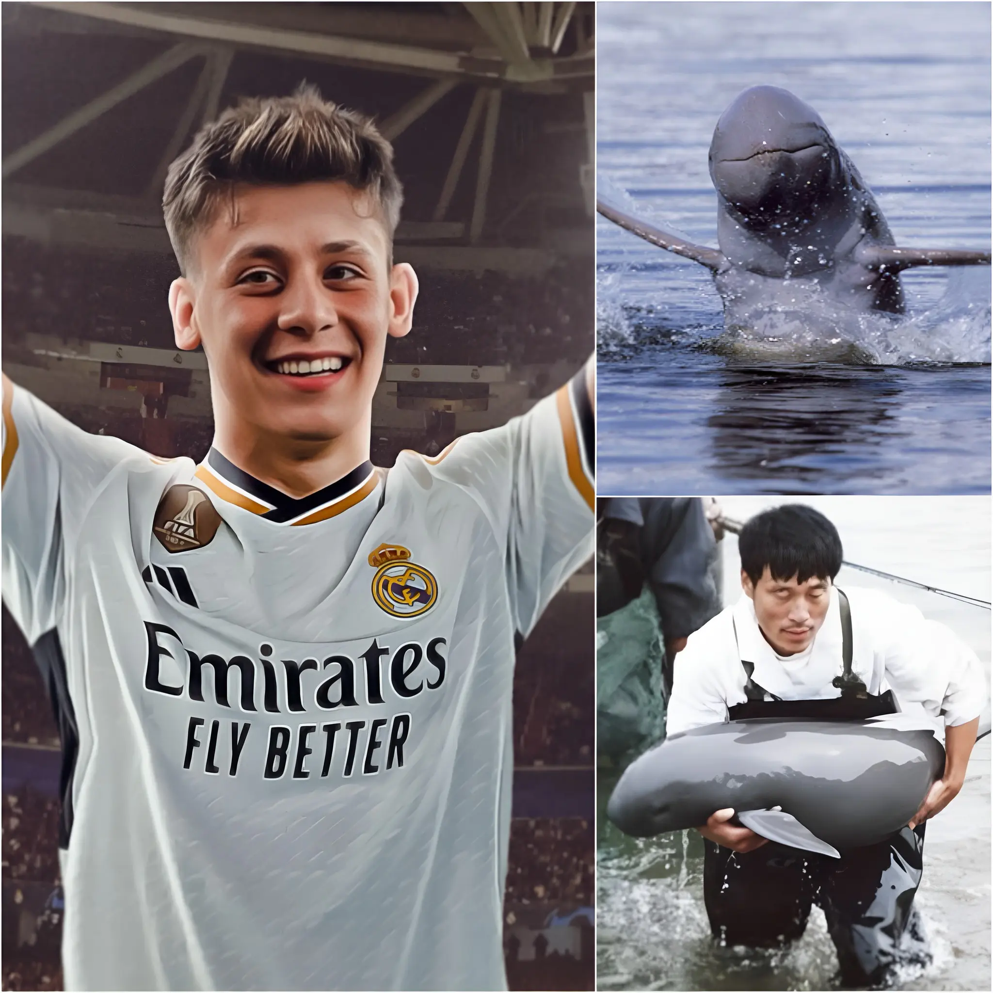 Cover Image for 💥💚 Real Madrid’in genç yıldızı Arda Güler, 2025’te kazanacağı tüm maaş ve primleri WWF’ye bağışlayacağını duyurarak herkesi şaşkına çevirdi Doğayı koruma projelerinde özellikle Irrawaddy ve Yangtze Nehri yunuslarına destek vermek istediğini söyleyen Güler, “Futbol bana ün kazandırır ama doğa bize yaşam verir” sözleriyle milyonları duygulandırdı Aşırı avlanma ve kirliliğe karşı verilen mücadelede genç oyuncunun bu kararı Türkiye’de ve dünyada büyük yankı uyandırdı