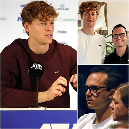 Cover Image for 🔥👑 “IL SACRIFICIO IN LACRIME DEL FRATELLO ADOTTIVO!” – Jannik Sinner racconta con emozione del fratello che ha lavorato 16 ore al giorno per aiutarlo a theo đuổi il suo sogno nel tennis. La stella italiana afferma che si prenderà cura della famiglia con tutto il suo amore, indipendentemente dalla fama. “Anche se i nostri genitori non erano accanto a noi, soltanto con te mi sono sempre sentito protetto, al sicuro… come se il mondo intero diventasse più sereno.” Con sole dieci parole piene di sentimento, il fratello Mark ha fatto commuovere tutto il mondo dello sport.