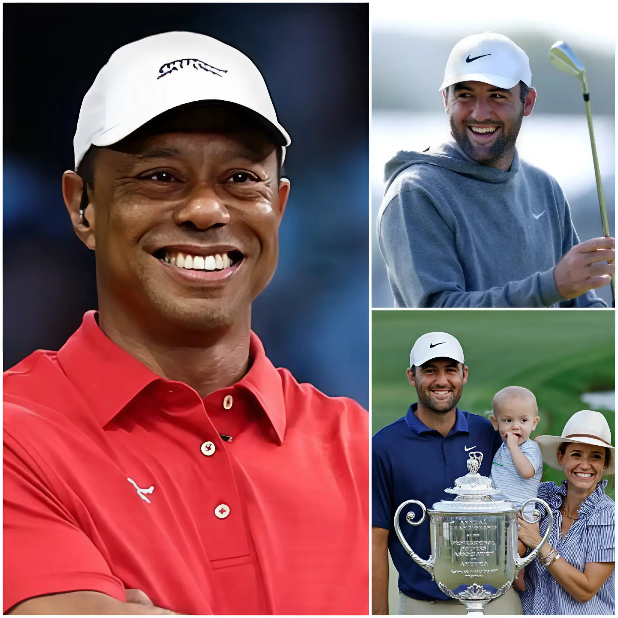 Cover Image for ❤️❤️TOUCHING MOMENT: 5 MINUTES AGO Tiger Woods stunned the media by expressing his admiration for the relationship between Scottie Scheffler and his wife, calling it “something not every successful person has.” But what left everyone speechless was when Scheffler’s five heartfelt words brought the golf legend to tears on television. A rare, touching moment in the world of elite sports.